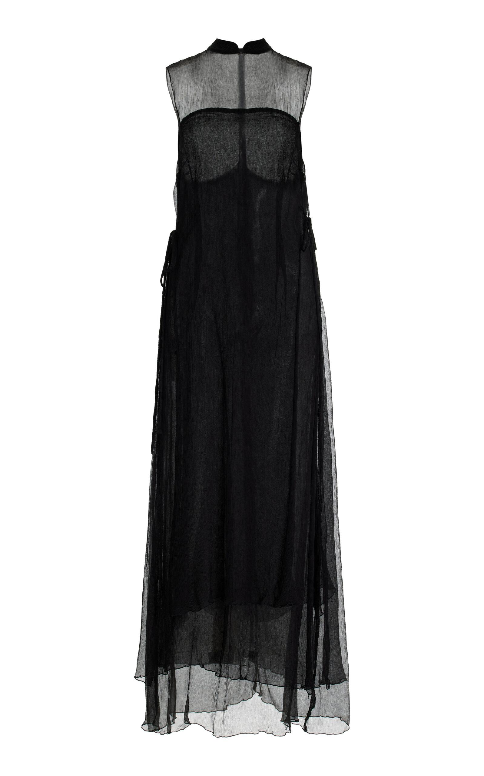 chinese dress ladies Alice Satin Halter Maxi Dress / Lemon | Meshki main image 0
