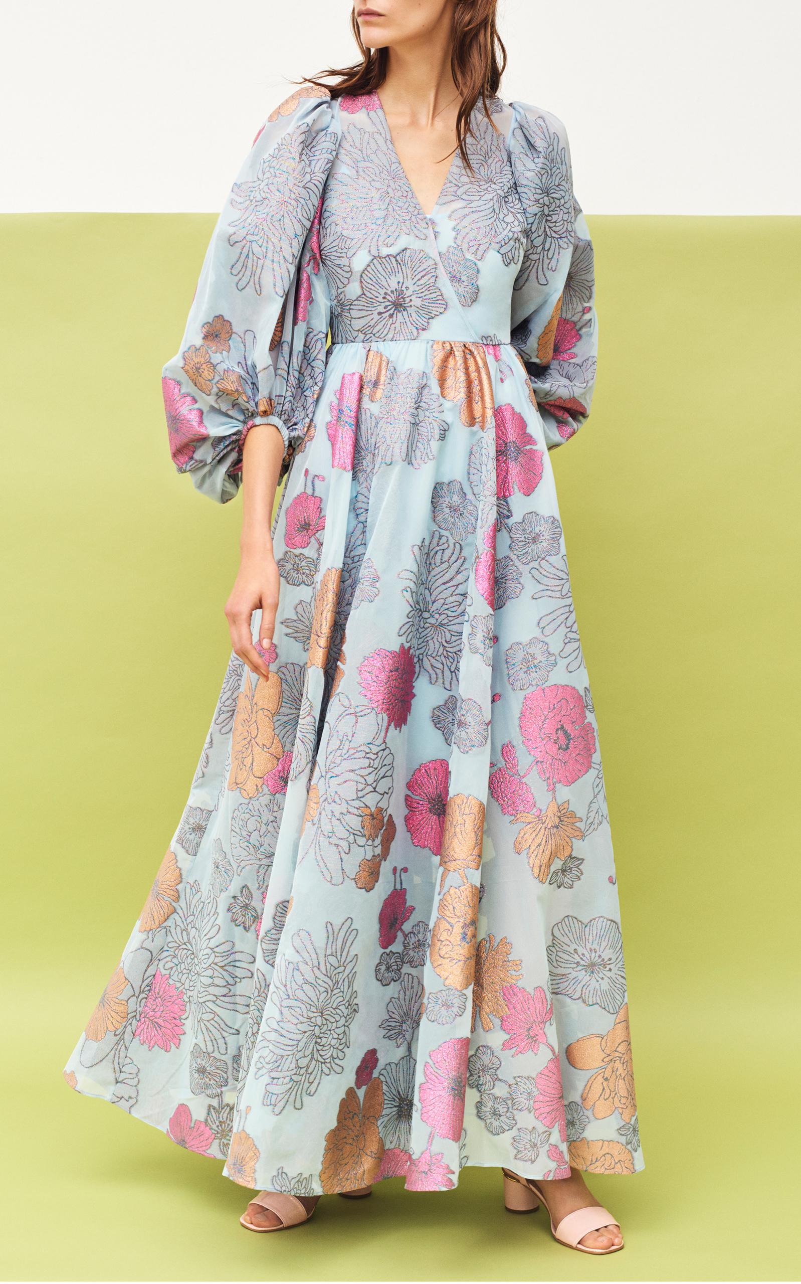 Stine Goya Synthetic Baba Floral Maxi Dress in Blue | Lyst