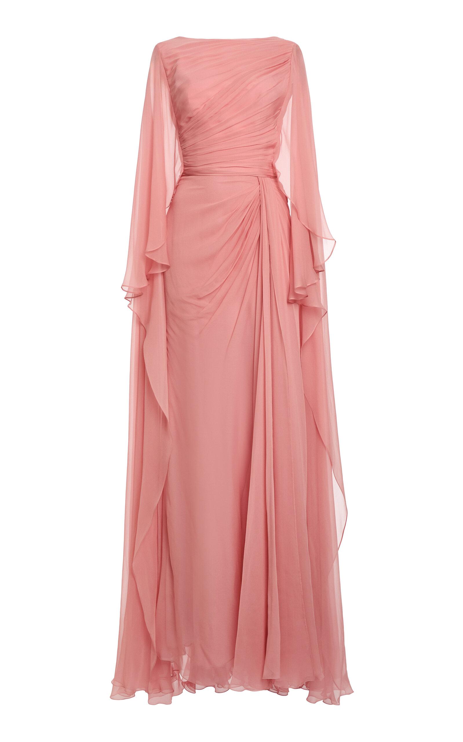 zuhair murad silk dress jessicaalba wears an emerald green silk chiffon strapless gown with ruched bodice and a matching scarf from the ZUHAIR MURAD Ready-To-Wear Pre-Fall 2025 collection to the wedding of Jeff Bezos and Lauren