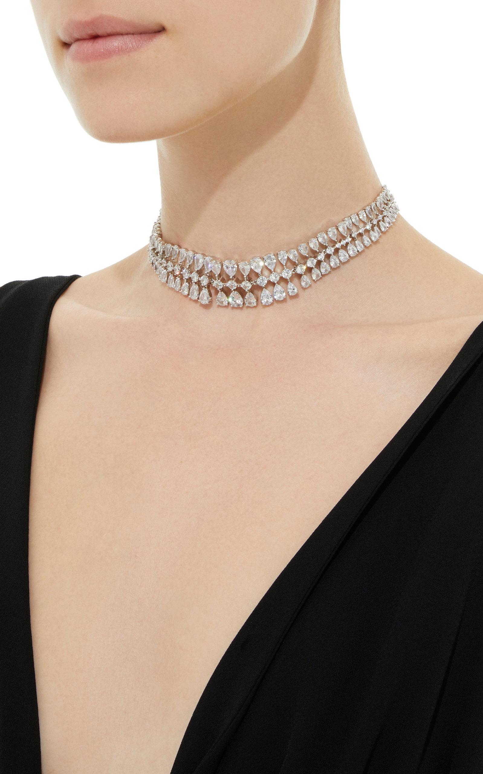 choker com zirconia