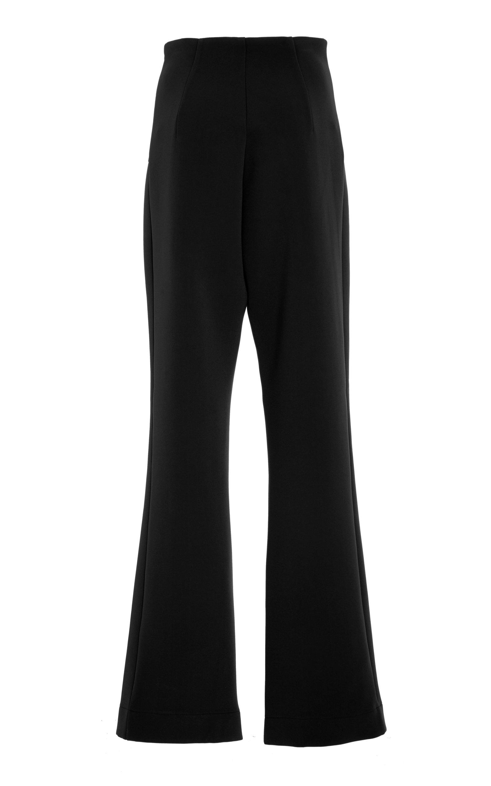 Paris Georgia Basics Synthetic High Waisted Bootleg Trousers in Black - Lyst