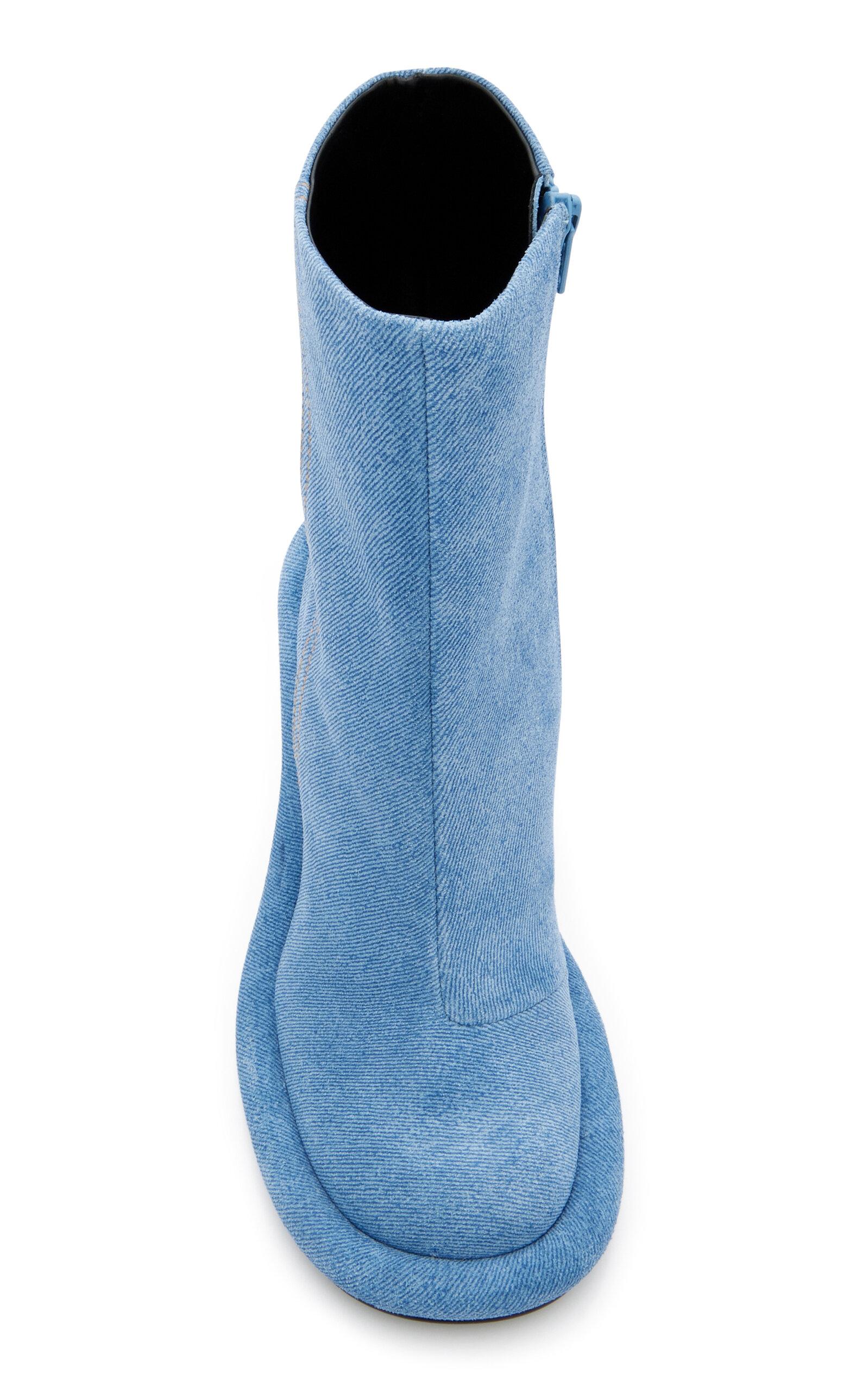 JW Anderson Bumper Suede Ankle Boots in Blue | Lyst