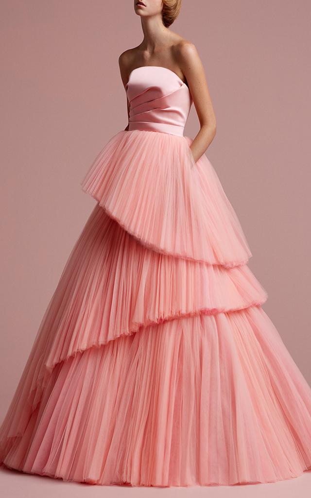 Viktor Rolf Cutting Edge Tulle Gown In Pink Lyst