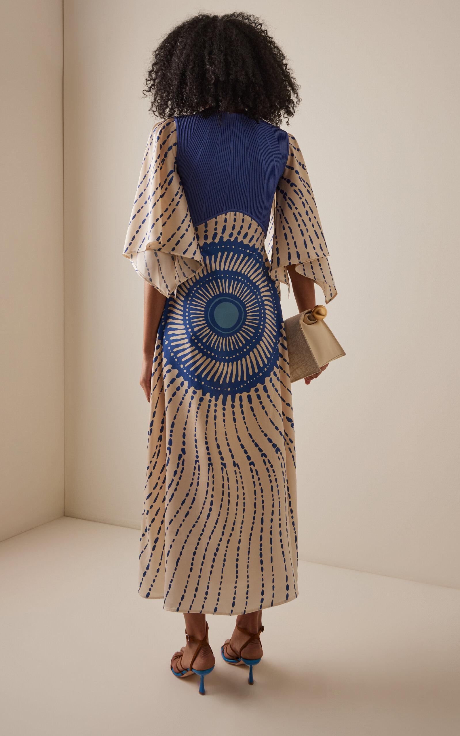 alexis matani printed satin maxi dress ALEXIS Matani Dress - A4250408-0027