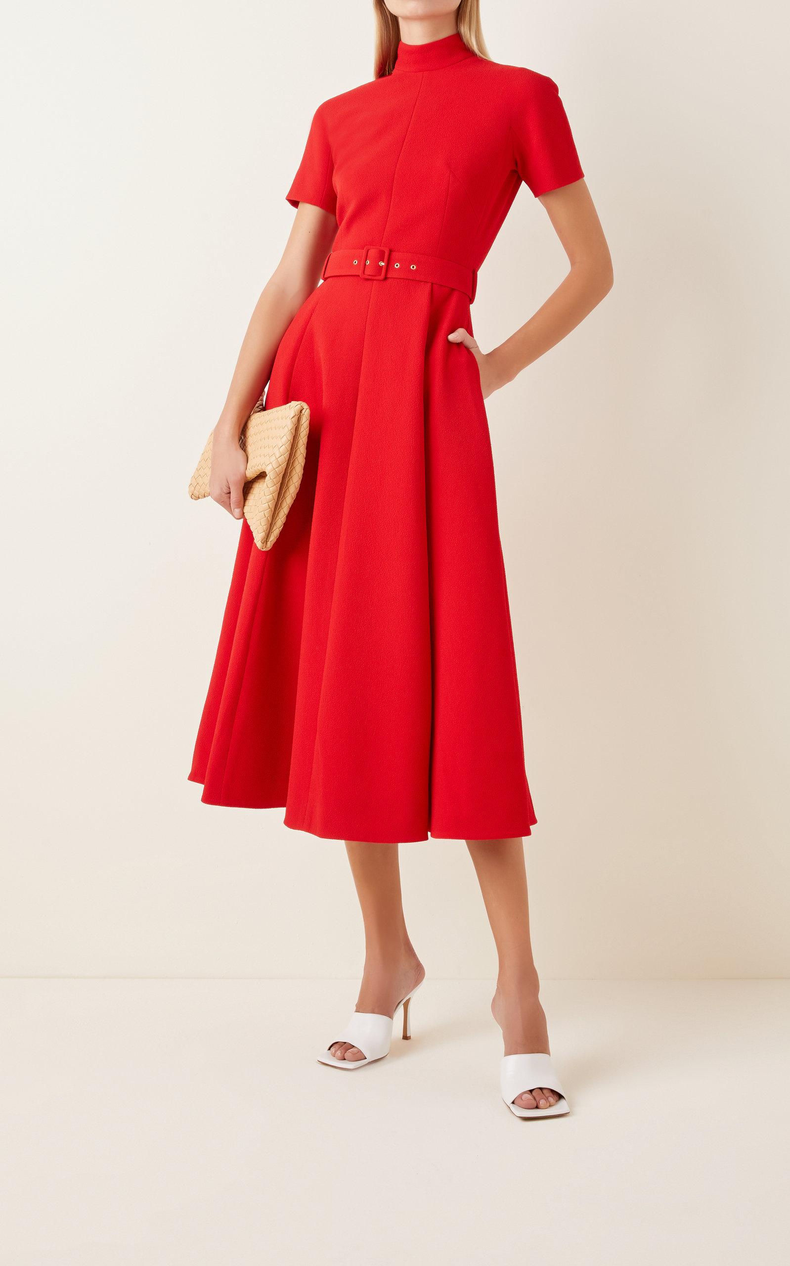 Emilia wickstead red clearance dress
