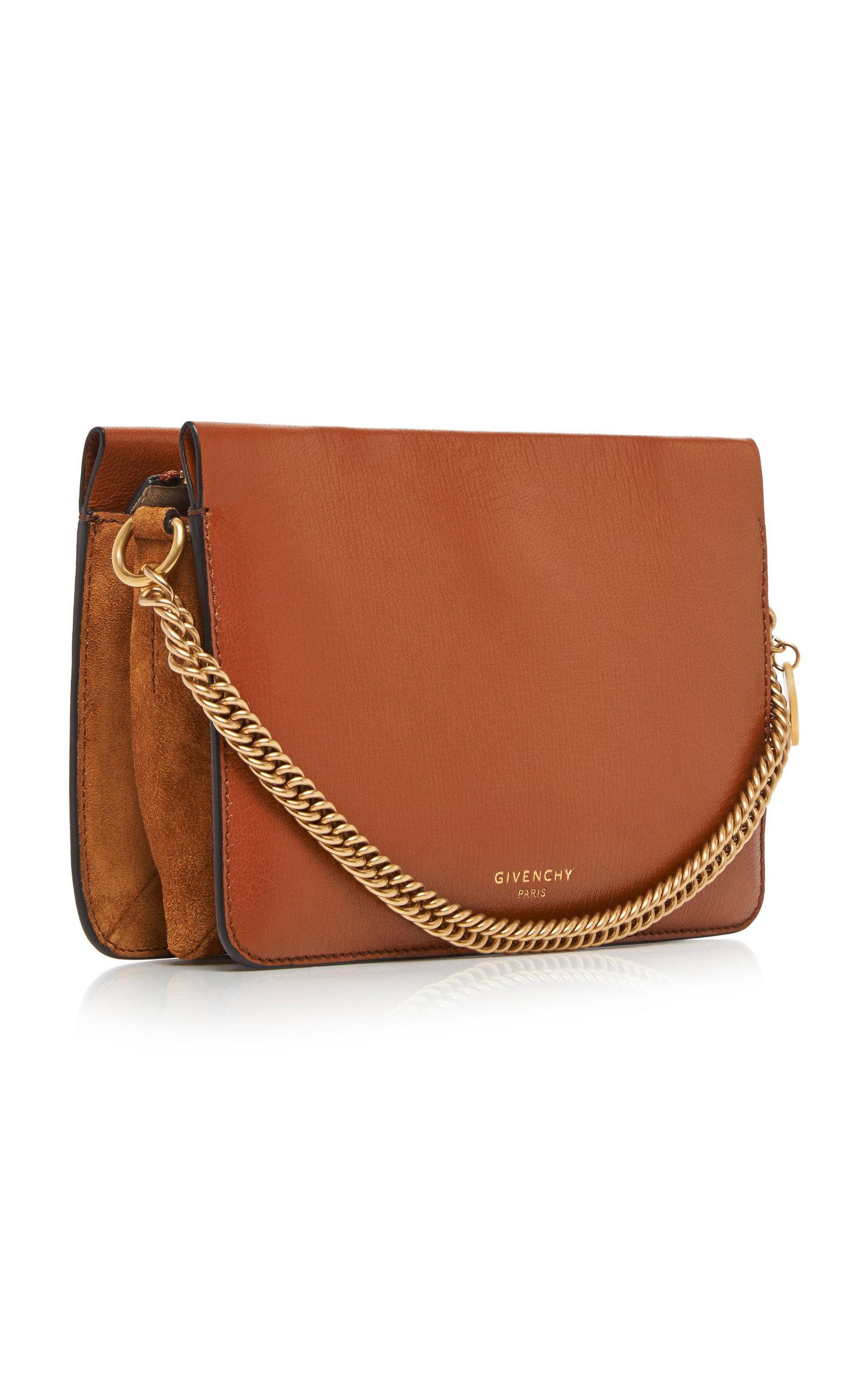 Givenchy Cross3 Leather Cross Body Bag in Brown | Lyst