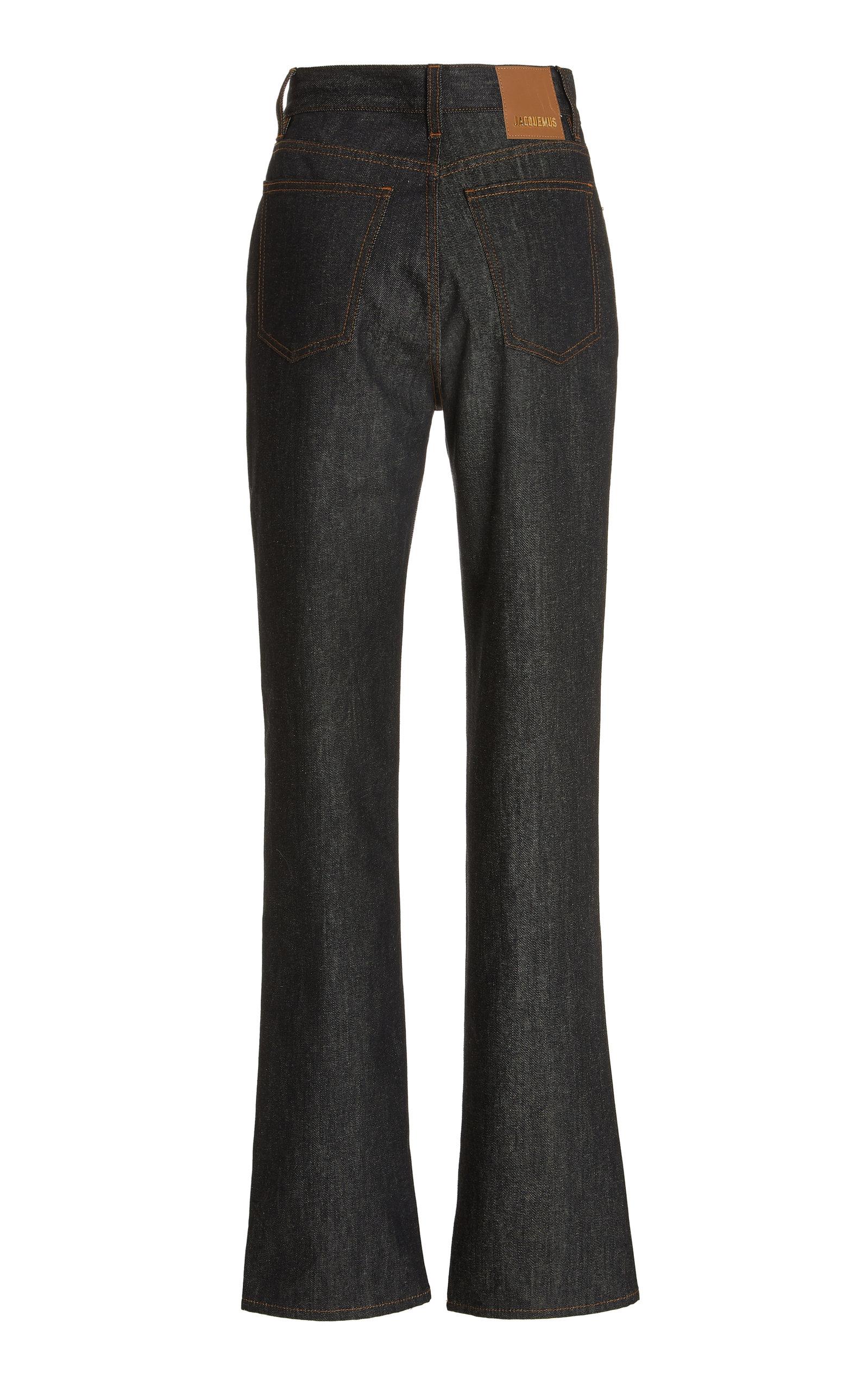 High-rise Flared Jeans in Navy 