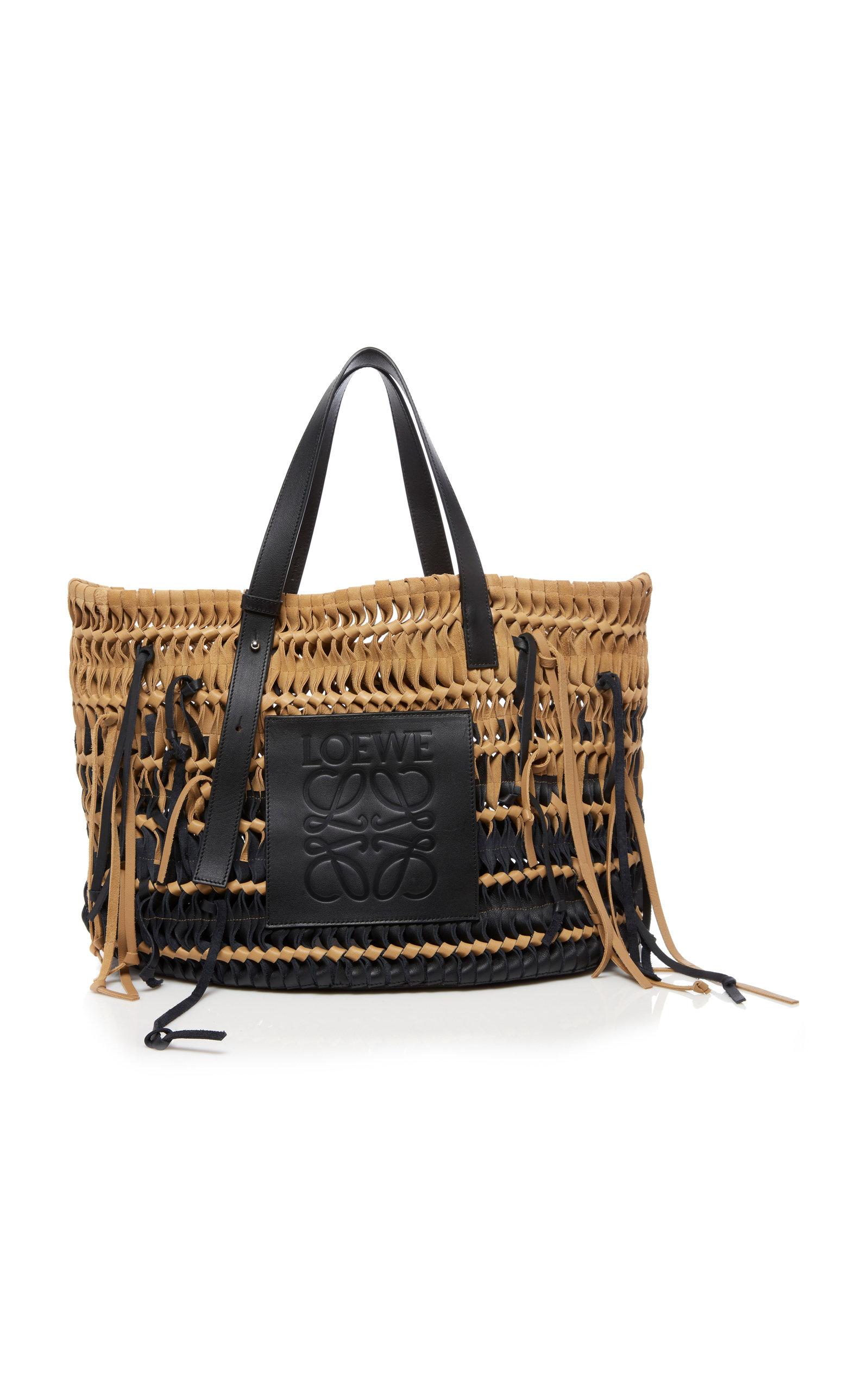 Loewe woven leather tote hotsell