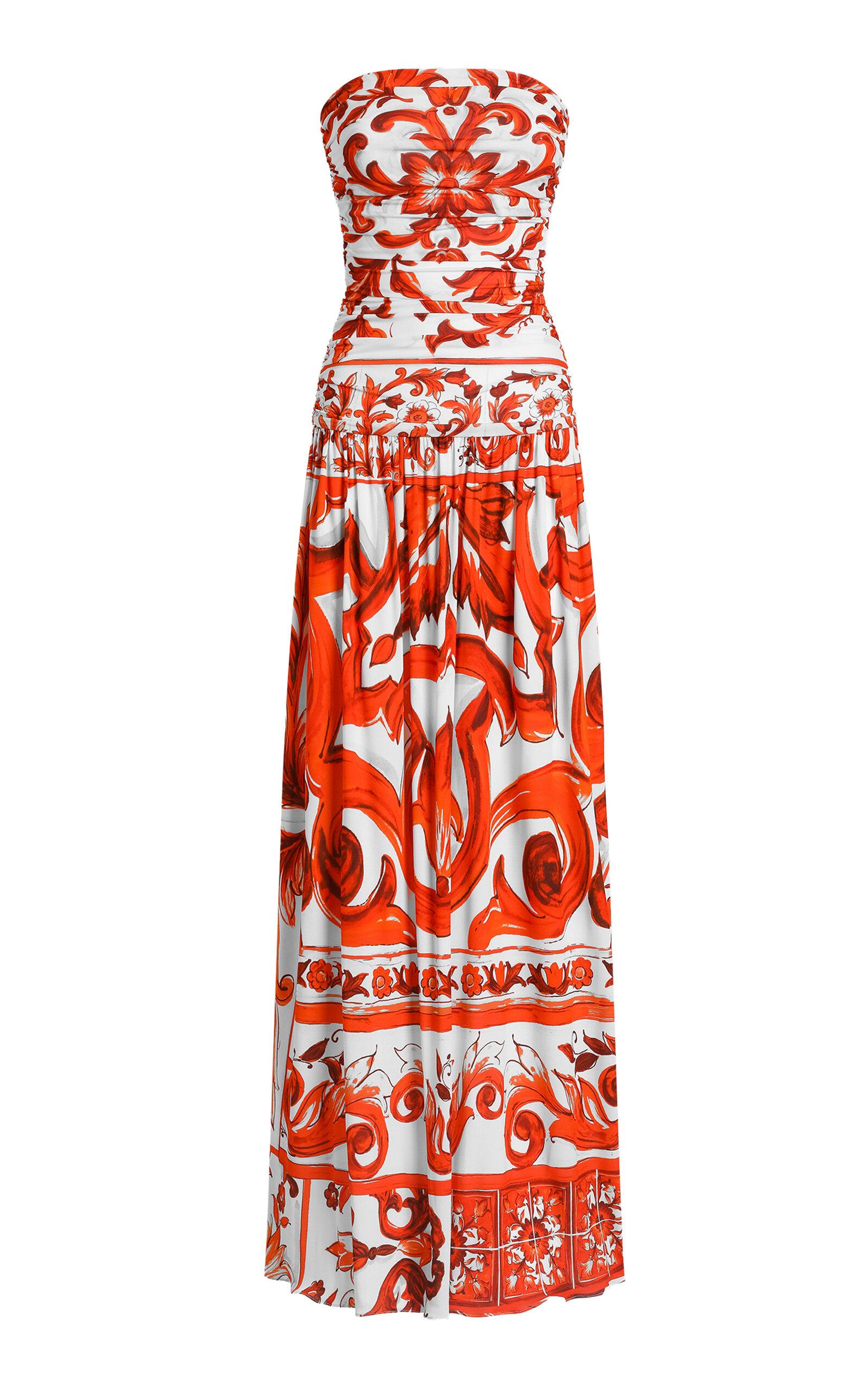 maxi dress with smocked top Women's Boho Smocked A-Line Maxi Dress main image 1