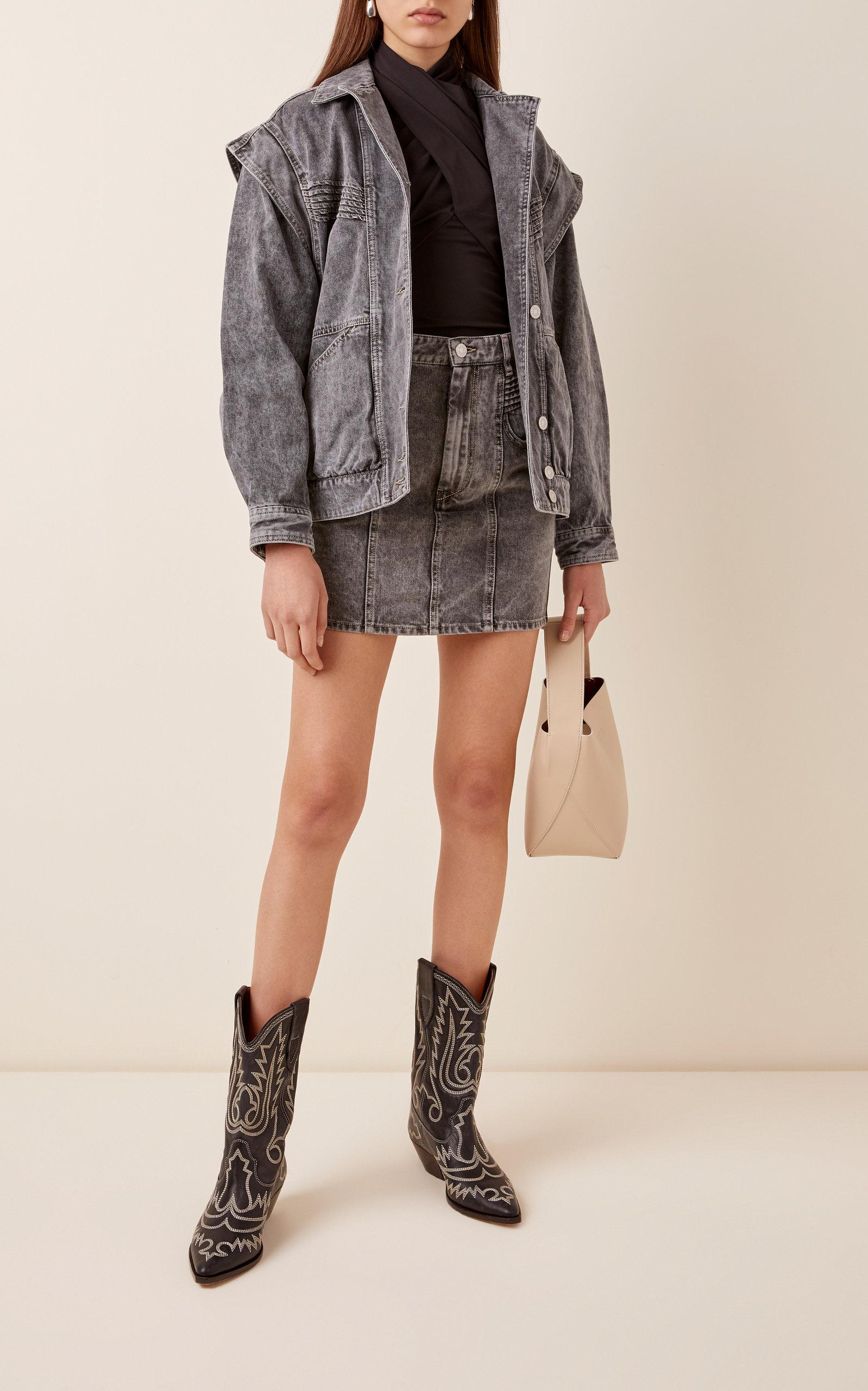 ブーツその他 ISABEL MARANT DUERTO WESTERN BOOTS IN SMOOTH LEATHER Isabel Marant Duerto Cowboy Black Boots