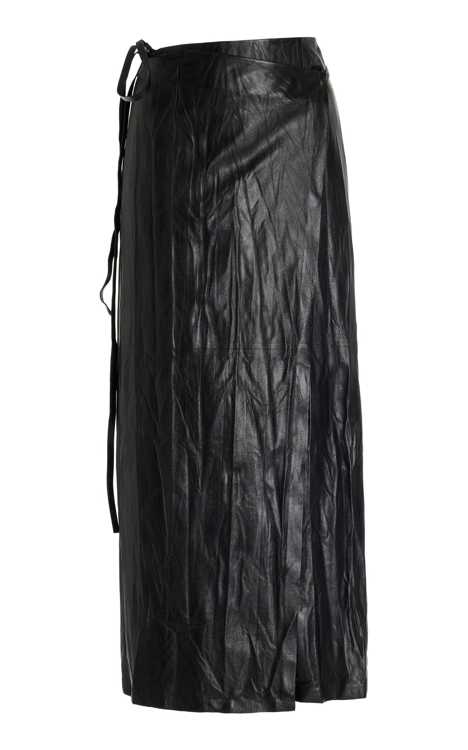 Born to ride leather skirt - Black