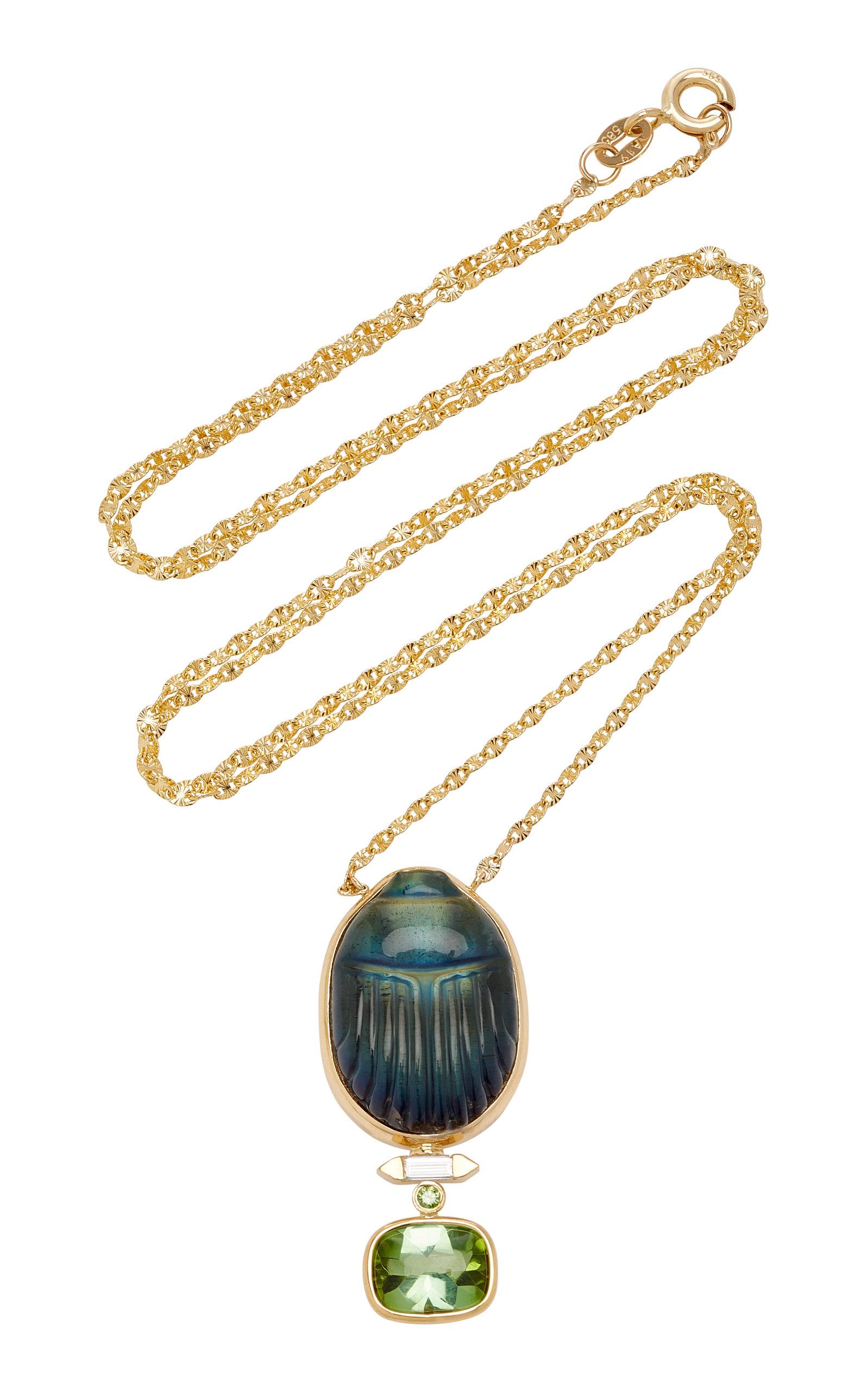 Lito Scarab 14k Yellow-gold Labradorite 