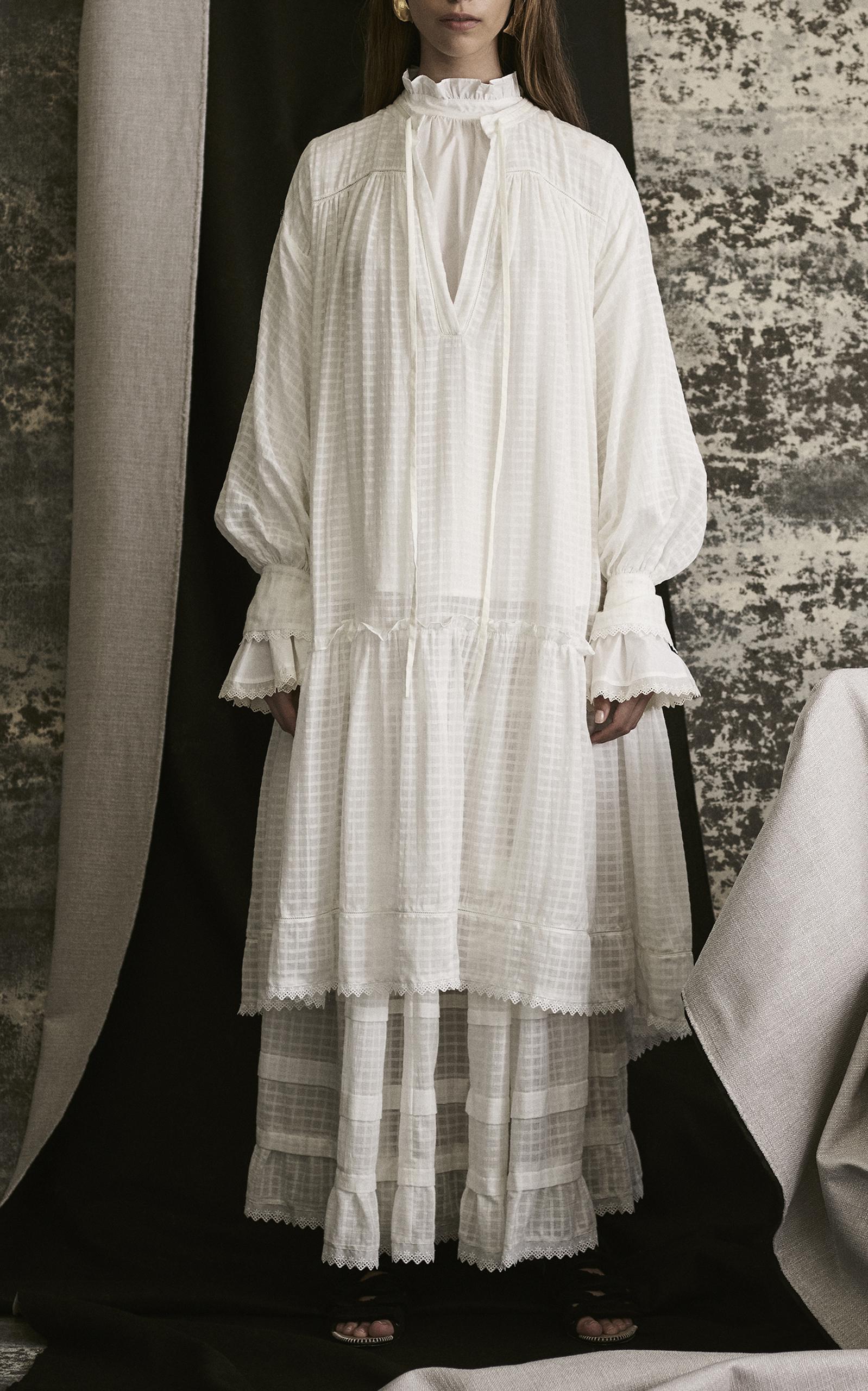 lee mathews white dress
