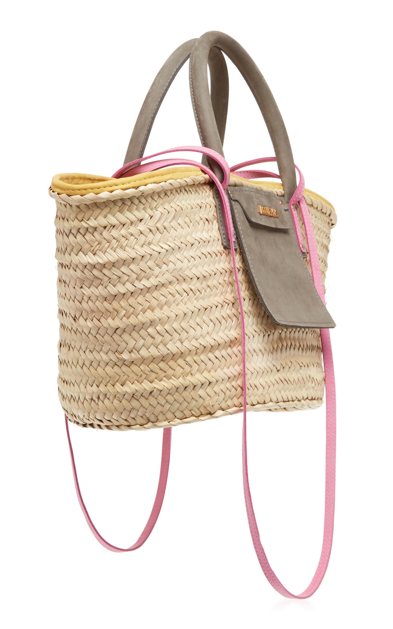 jacquemus pink suede bag