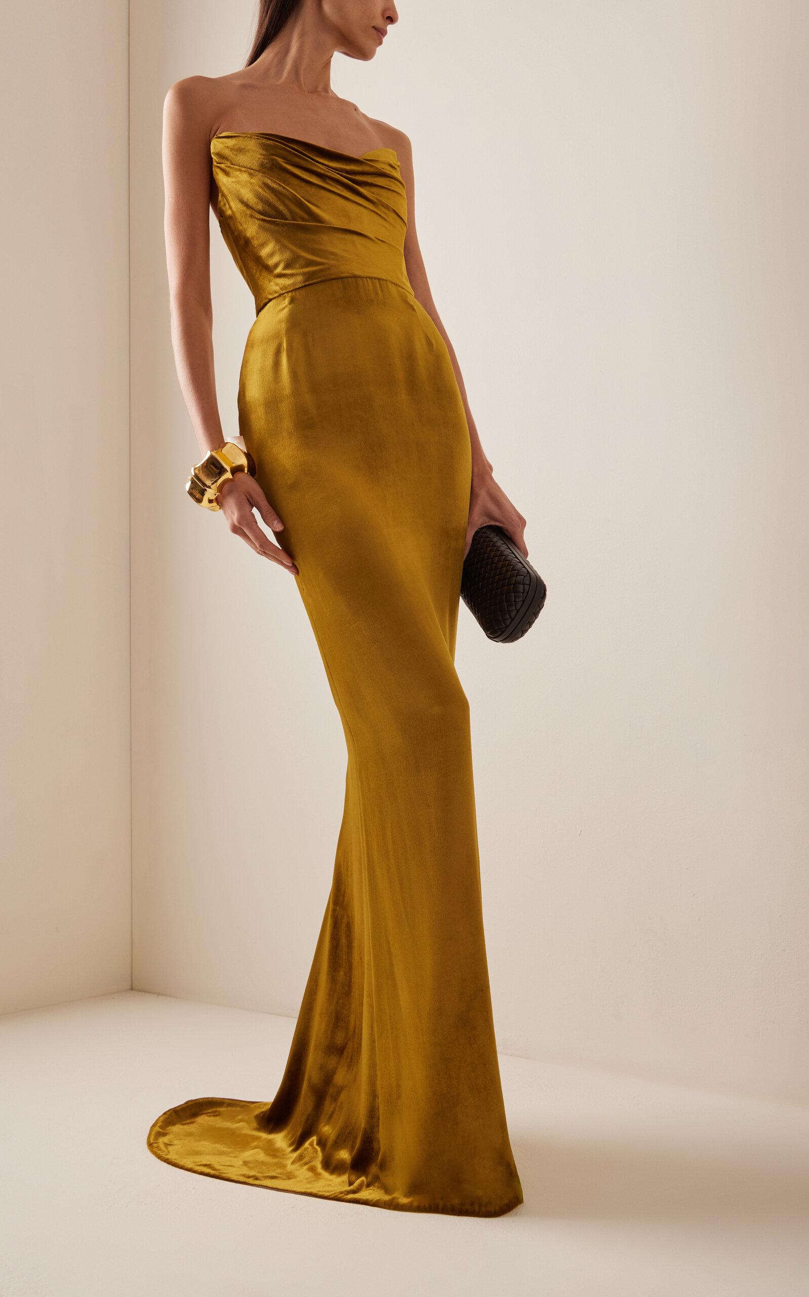 Marchesa yellow gown 2025