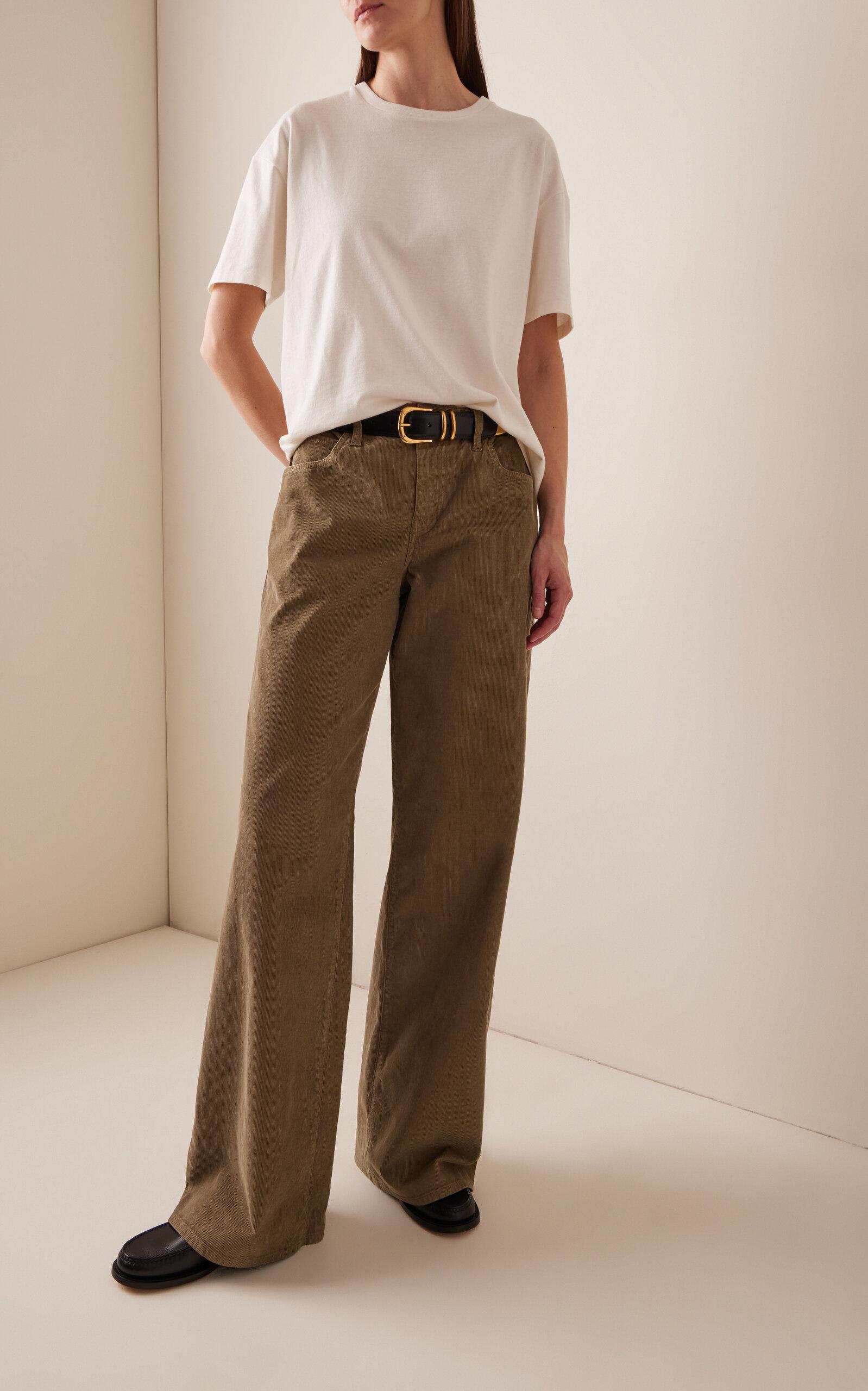 The Row Eglitta Cotton-corduroy Wide-leg Pants in Natural | Lyst