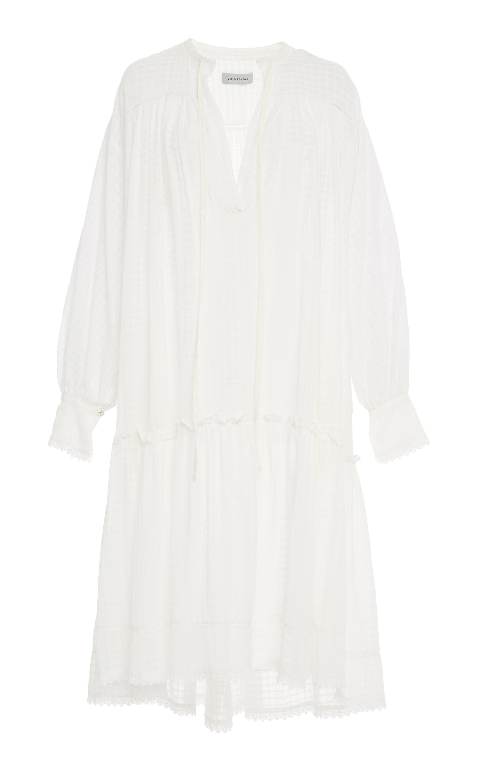 lee mathews white dress