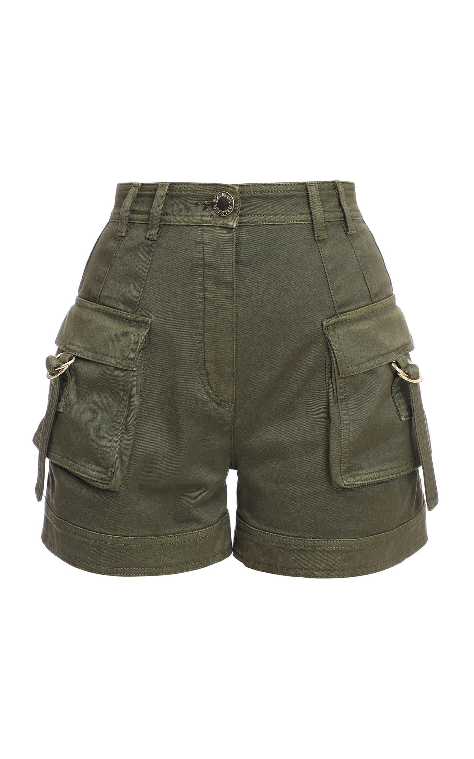 high waisted cargo shorts