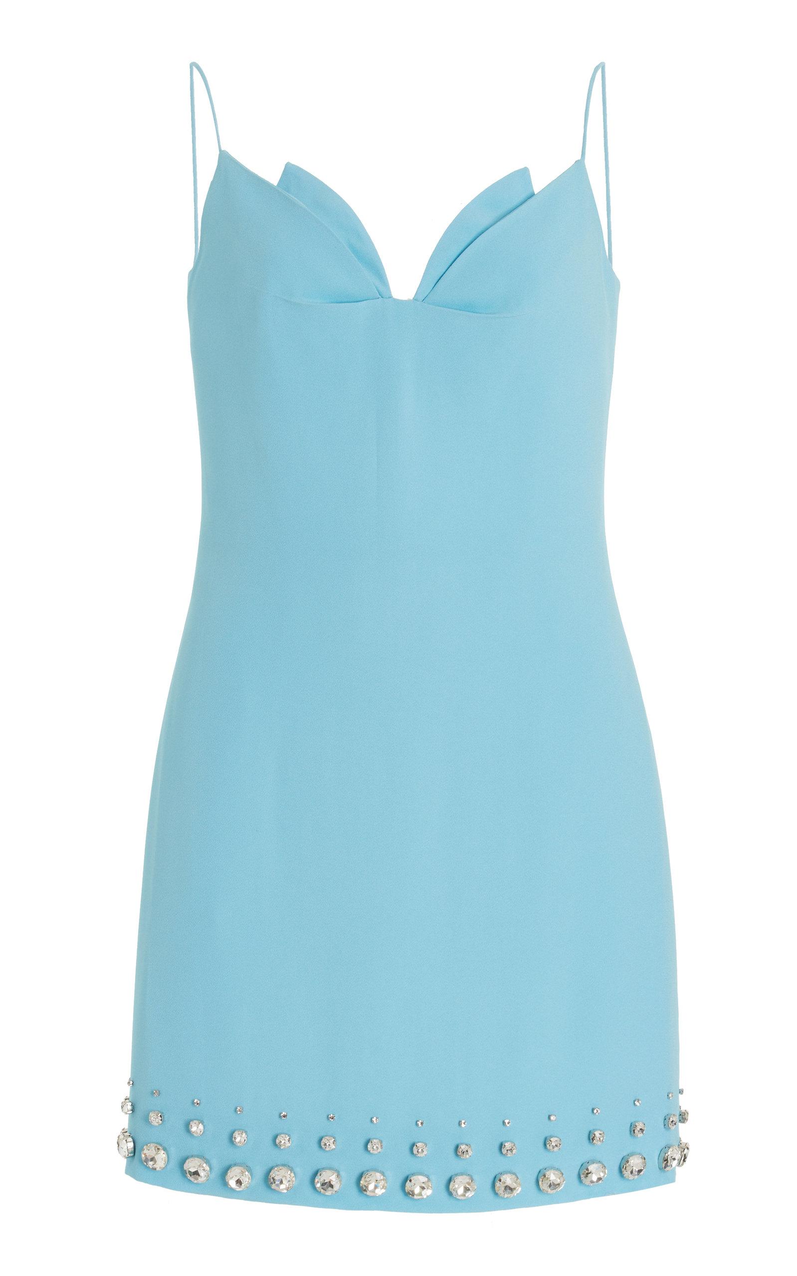 del core embellished silk shift dress Alexis - - Yuri Ruffled Crepe de Chine Mini Shift Dress - Orange - S
