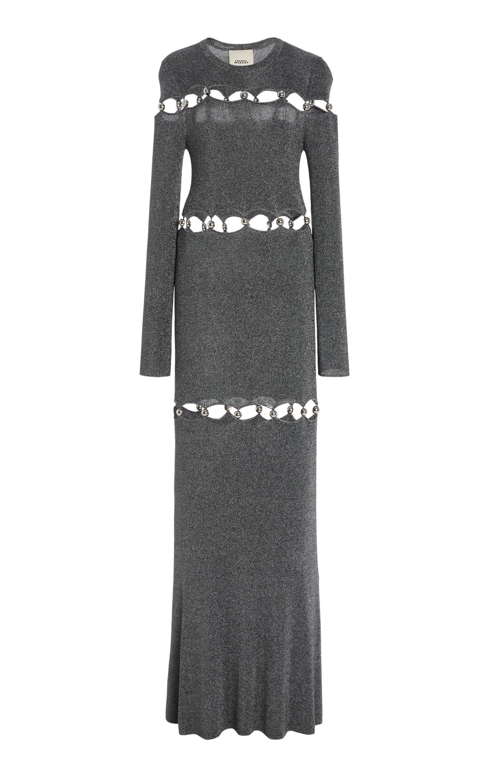 isabel marant grey dress Heliane Dress - Female - Silver - Size 34