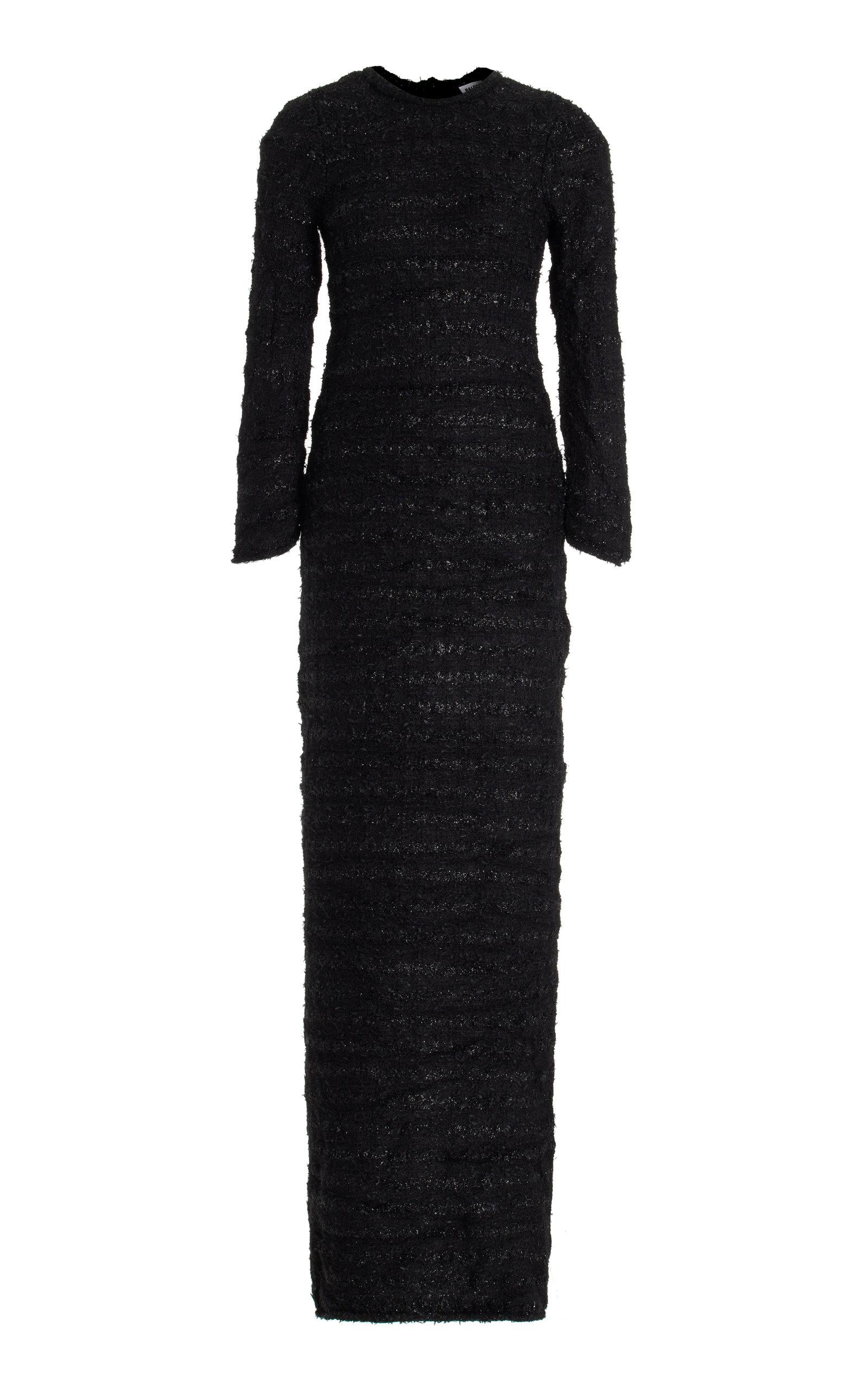 Balenciaga Backtofront Cottonblend Maxi Dress in Black Lyst