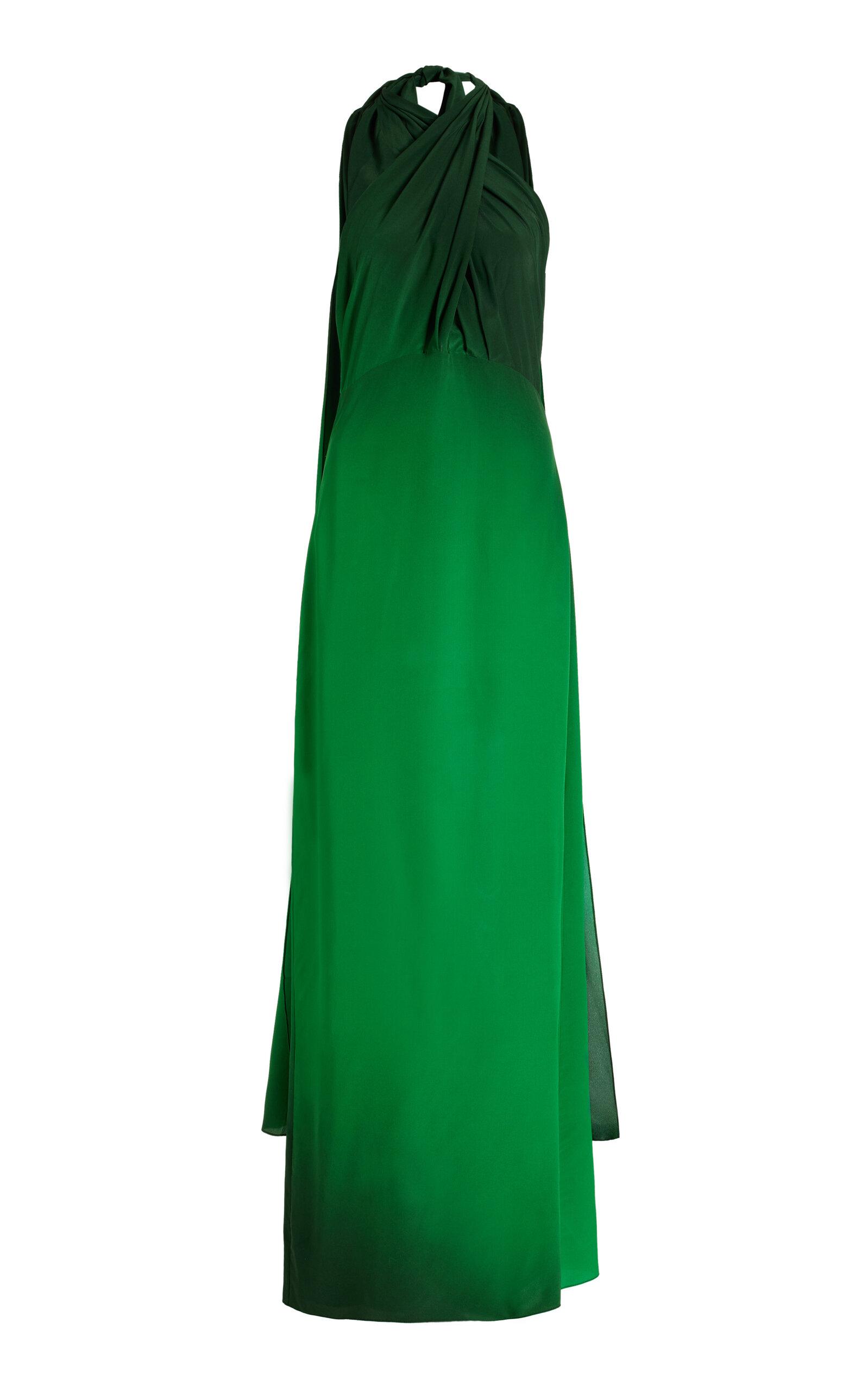 Johanna Ortiz Exclusive Perfume Memory Silk Maxi Dress in Green | Lyst