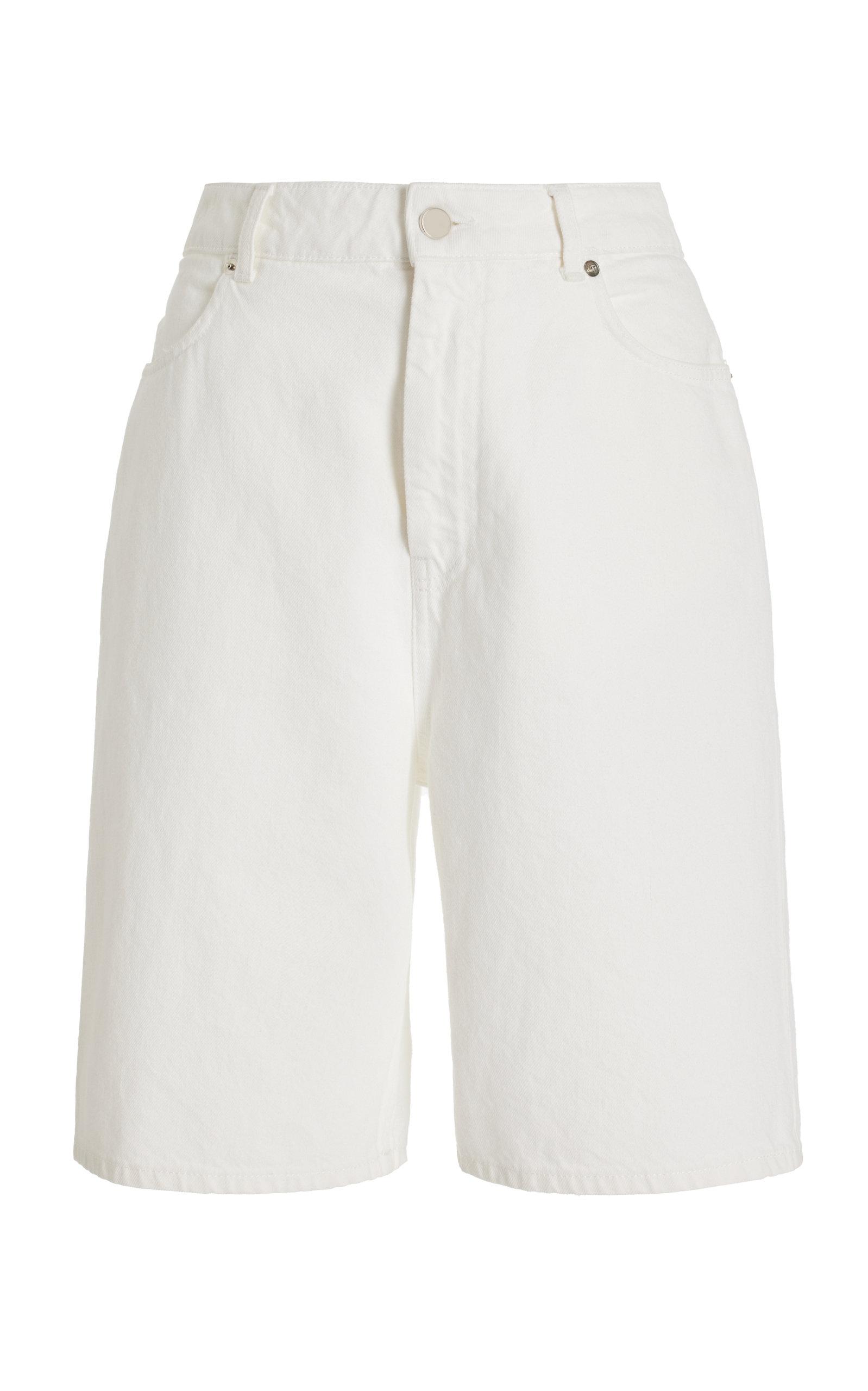 White knee sale shorts