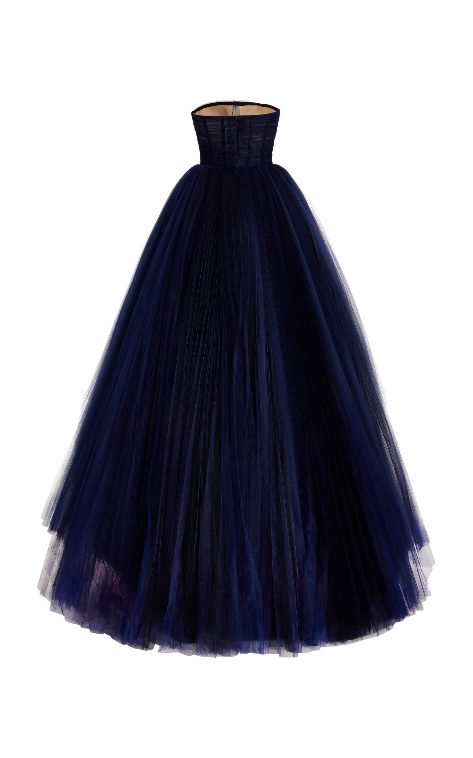 Carolina Herrera Tiered Pleated Tulle Gown | Lyst