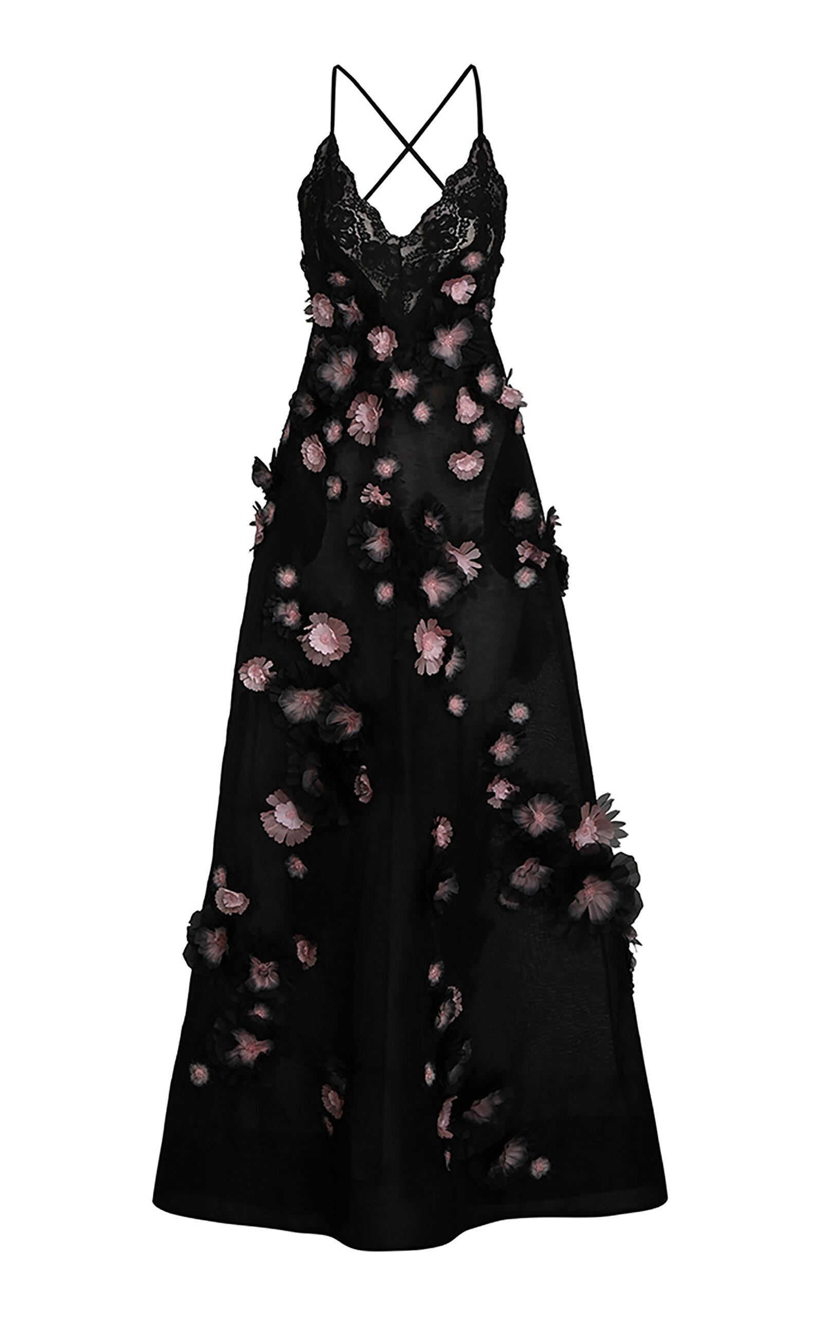 Zimmermann Matchmaker Daisy Linen-Silk Maxi Dress in Black | Lyst Zimmermann Matchmaker Daisy Linen-Silk Maxi Dress in Black | Lyst