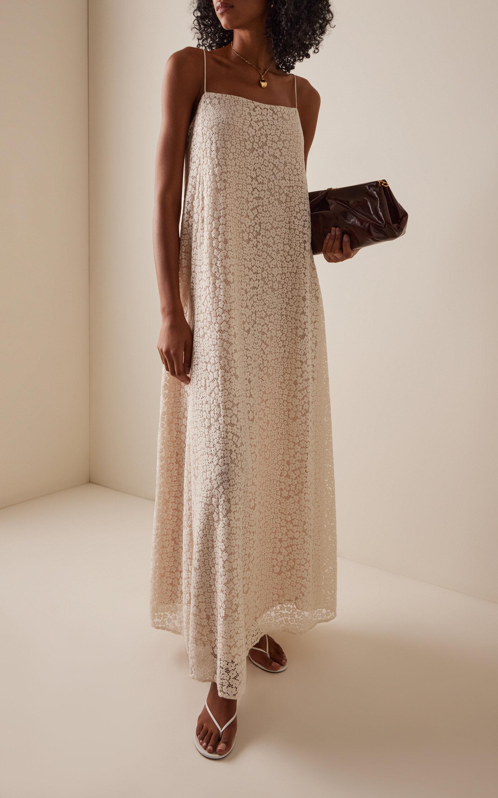 staud crochet dress STAUD ANOK DRESS DARK CHOCOLATE main image 0