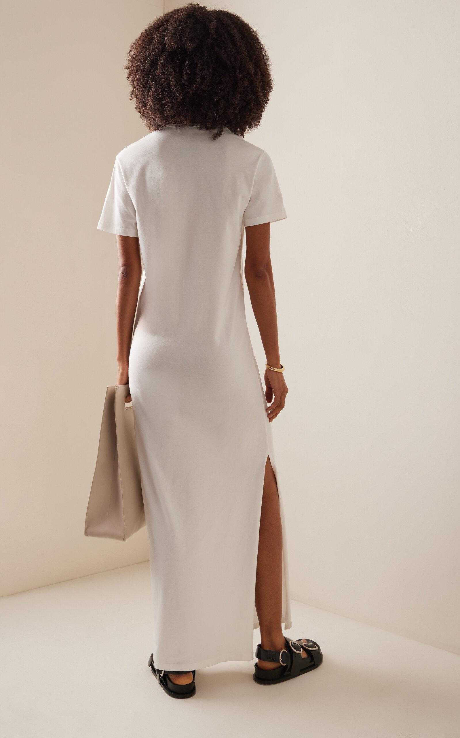 THE FRANKIE SHOP マヤ コットンブレンドジャージーマキシドレス Maya T-Shirt Dress - White – The Frankie Shop