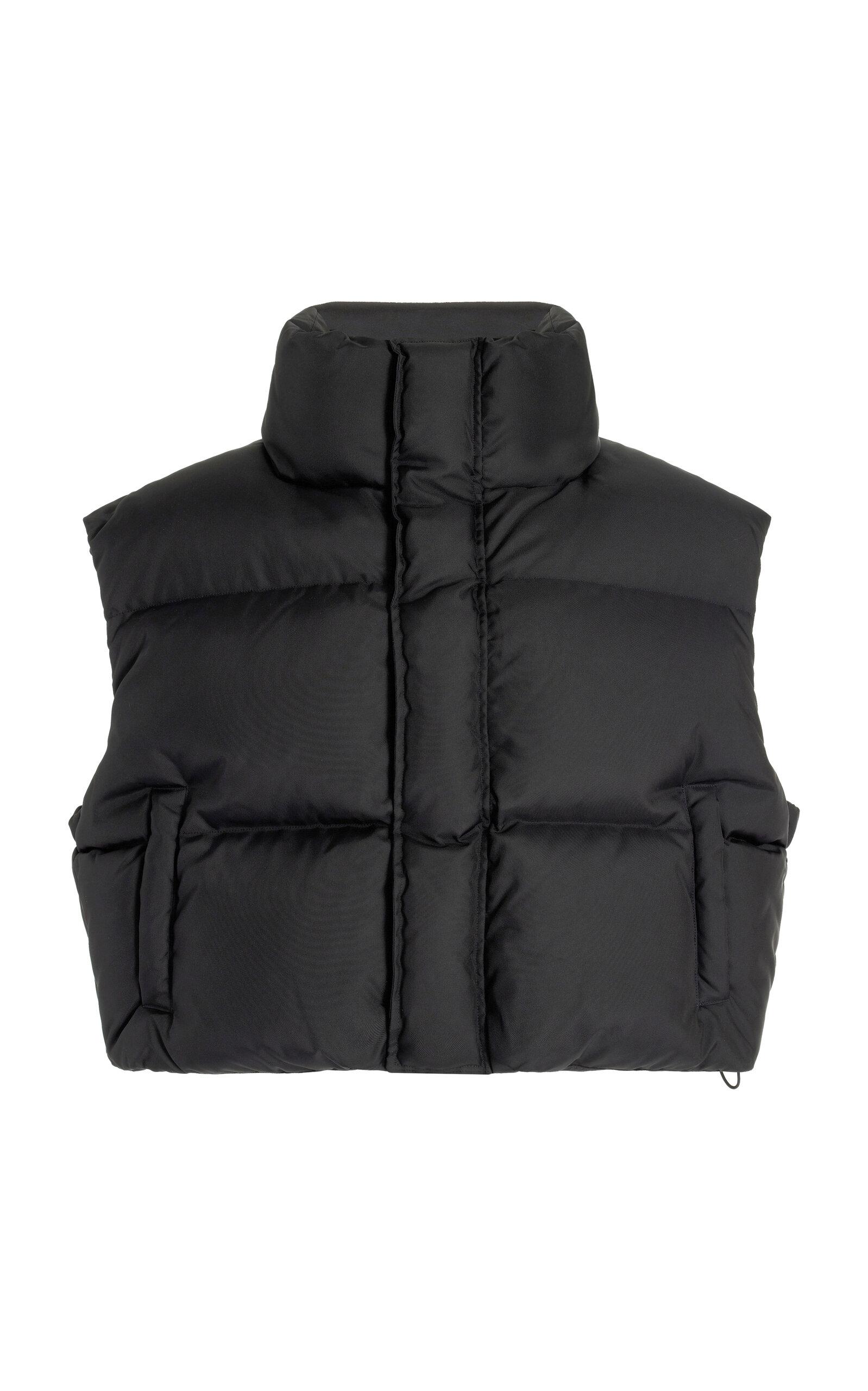 Wardrobe NYC Cropped Puffer Vest in Black Lyst