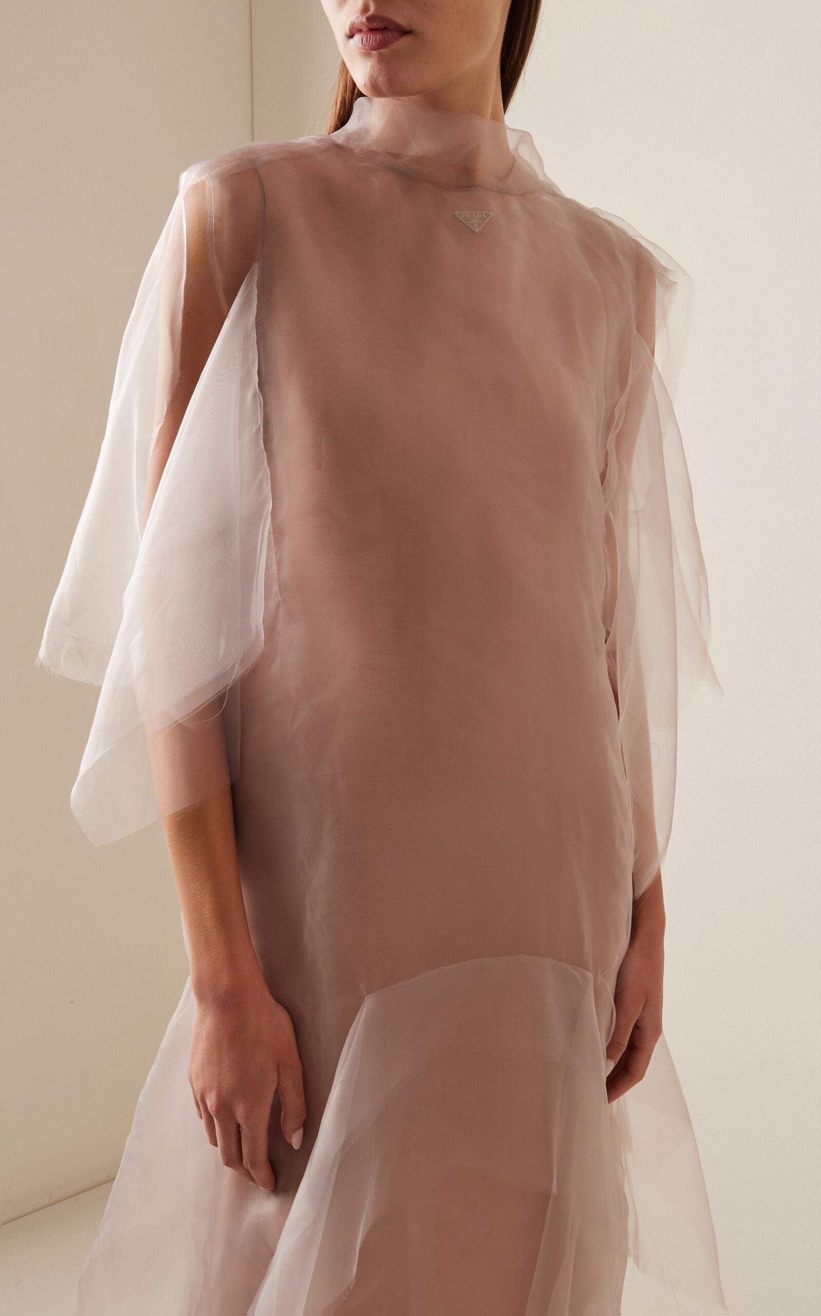 【プラダ・PRADA】Chiffon dress Prada Studded chiffon dress | REVERSIBLE