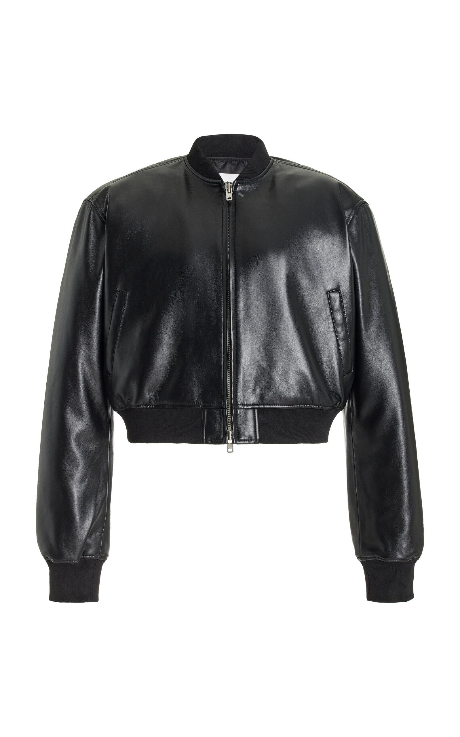 frankie-shop-mickey-cropped-faux-leather-bomber-jacket-in-black-lyst