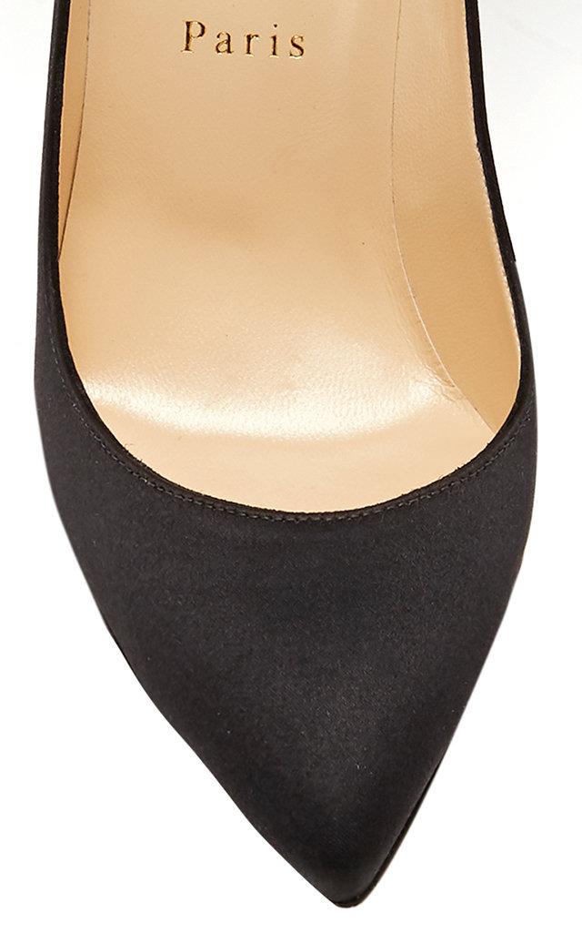 Christian Louboutin Exclusive Anemone Embellished Satin Pumps in Black |  Lyst