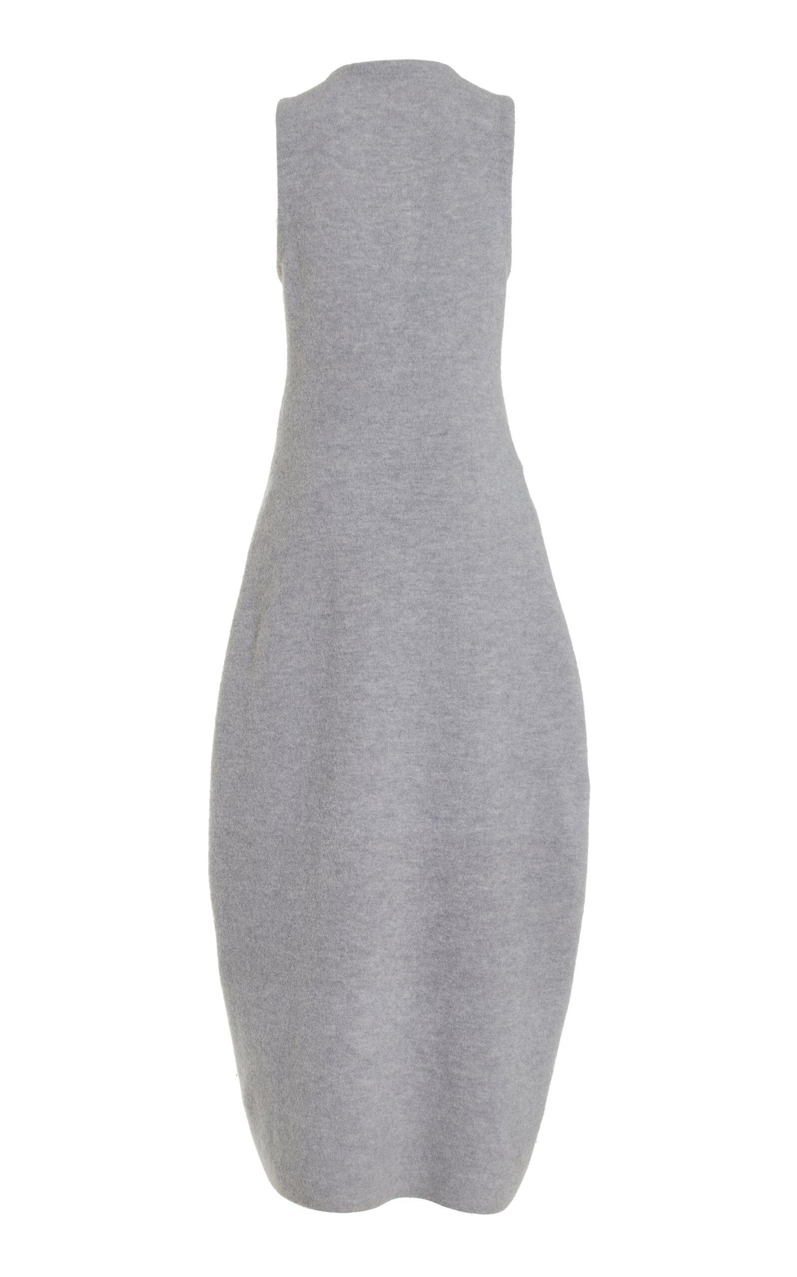 Ulla Johnson Nevina Curved-seam Merino Wool Knit Maxi Dress in Gray | Lyst