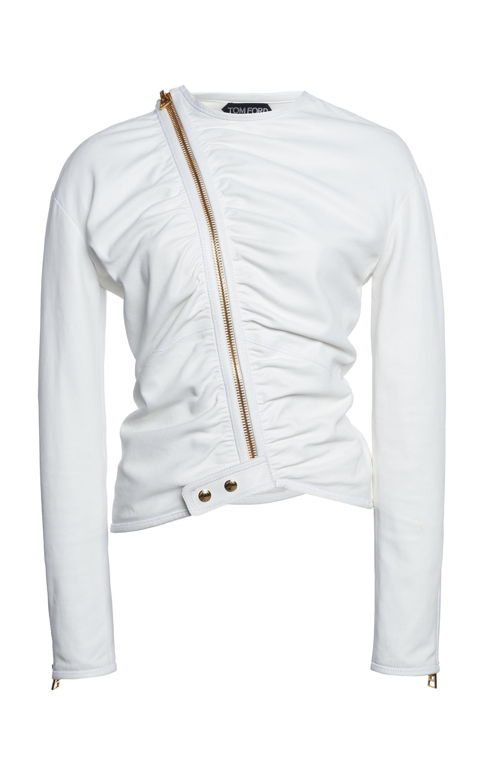 Tom Ford Ruched Asymmetric Leather 