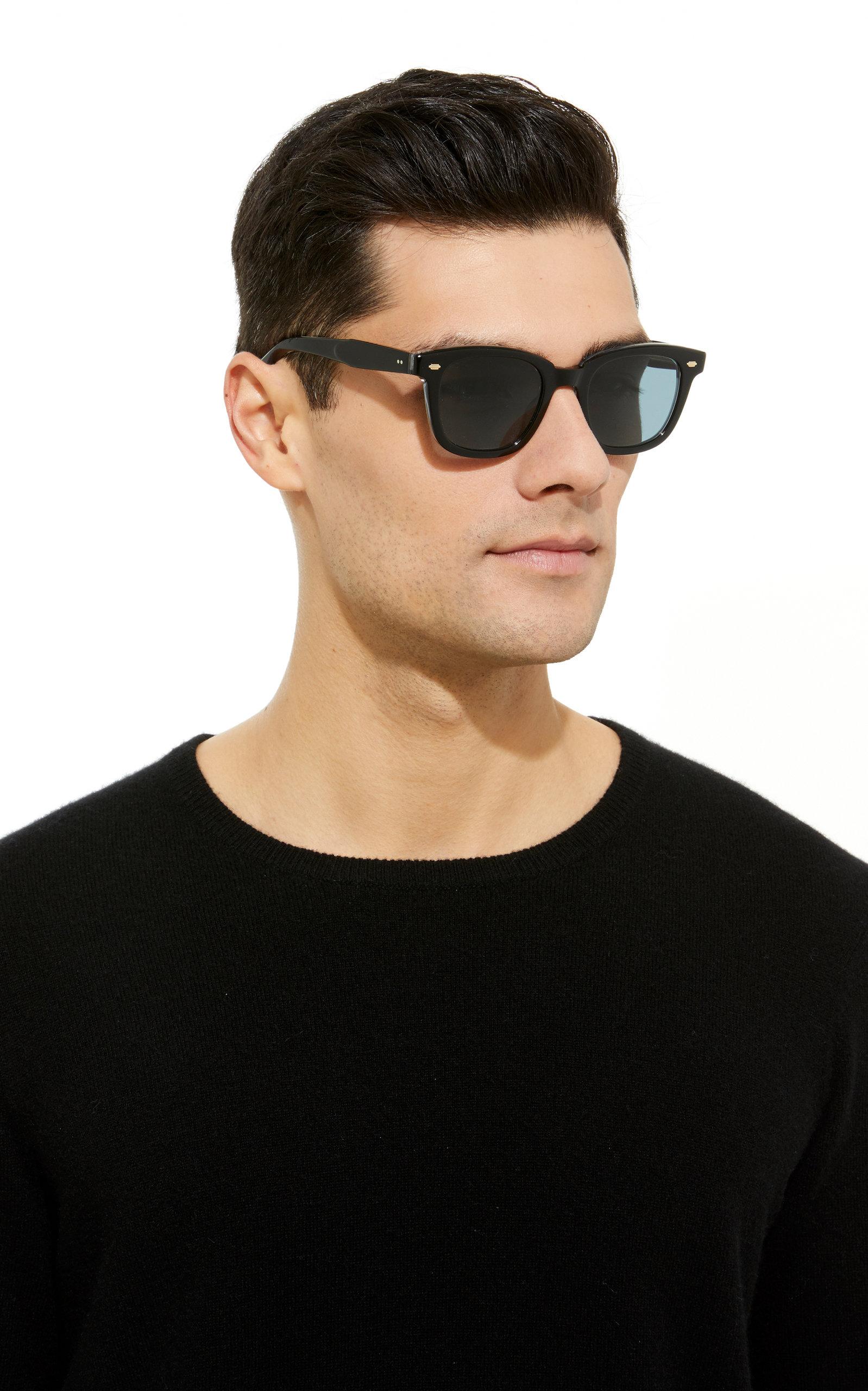 Garrett Leight Calabar Square-frame Sunglasses in Black for Men | Lyst