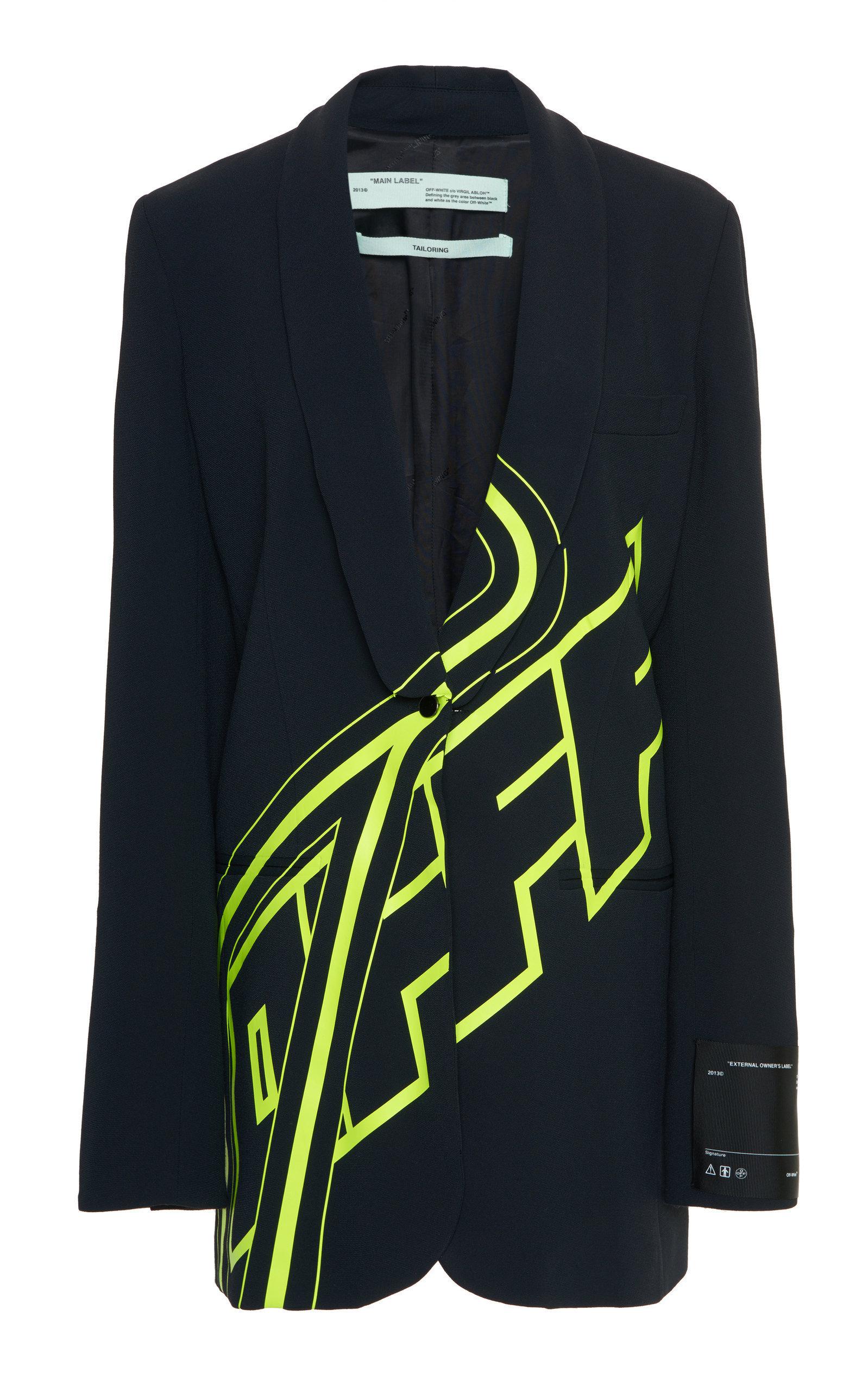 black off white blazer