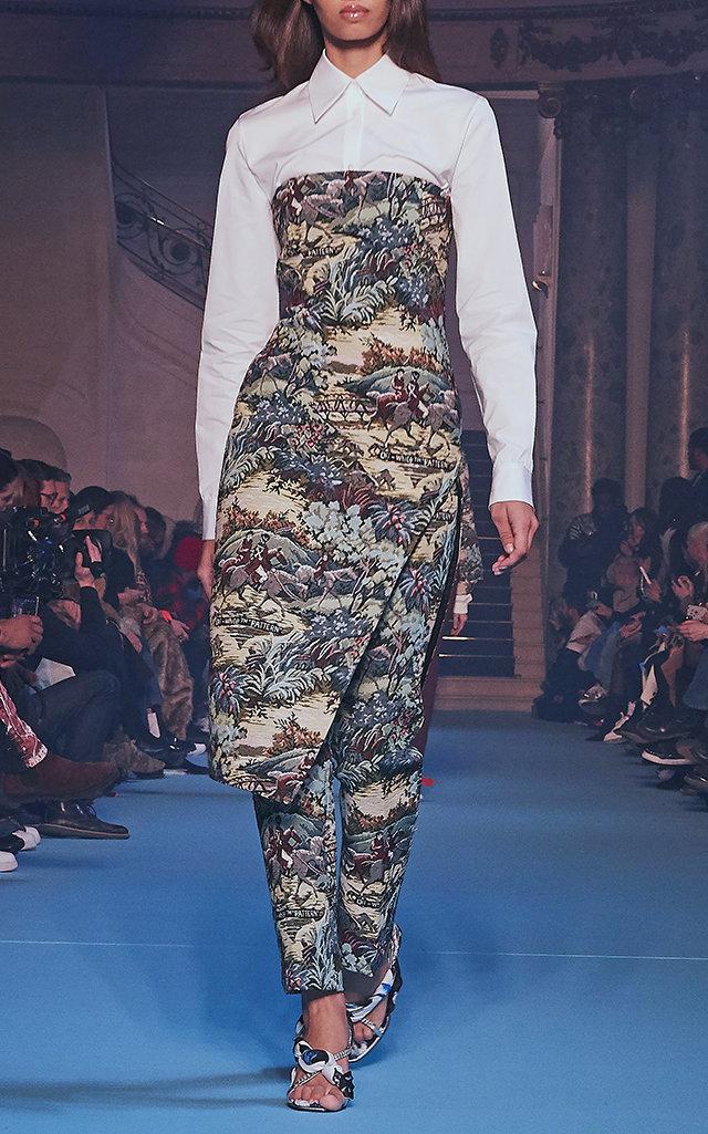 off white tapestry dress