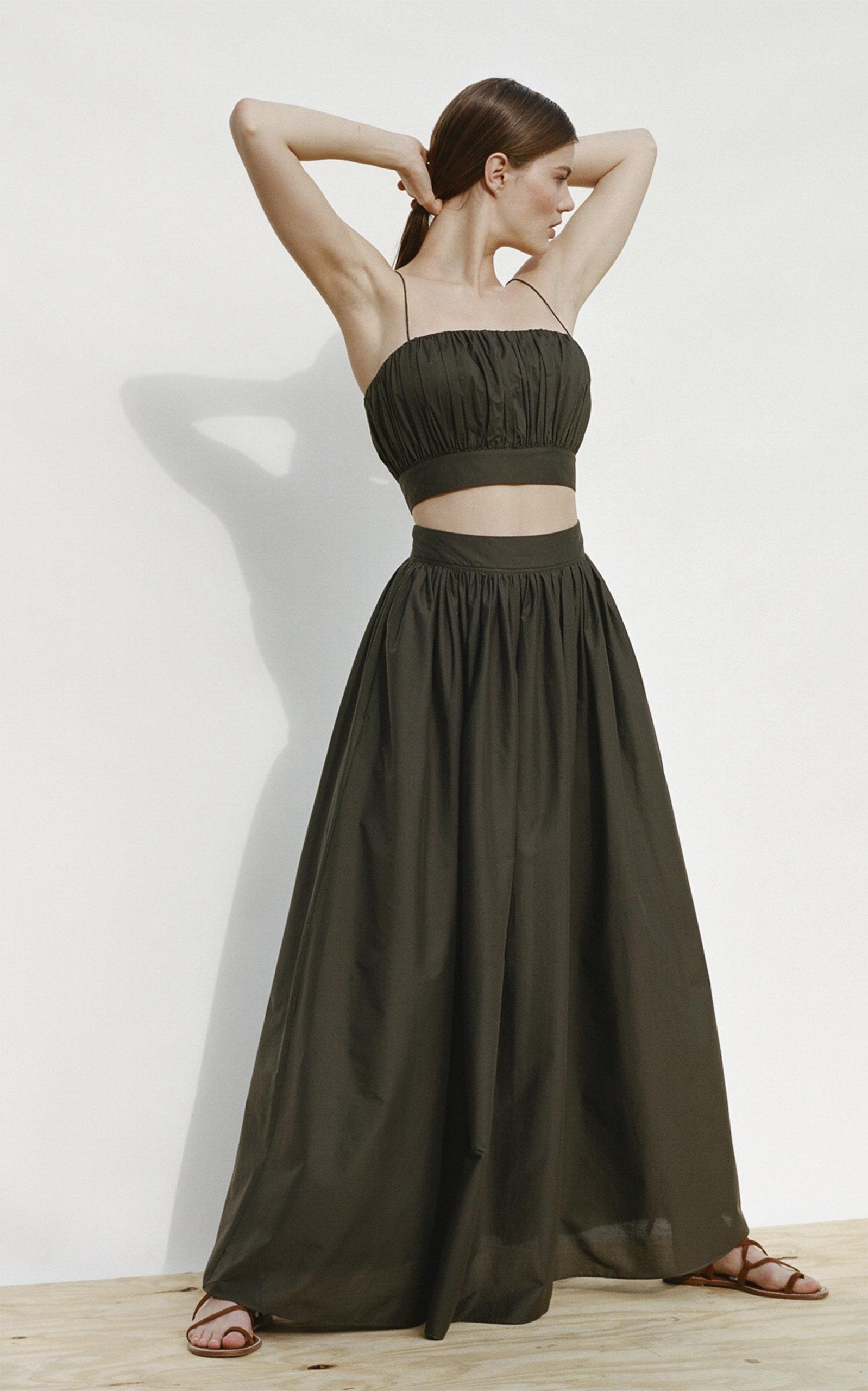 green emerald velvet dress Altitude Shirred Maxi Dress