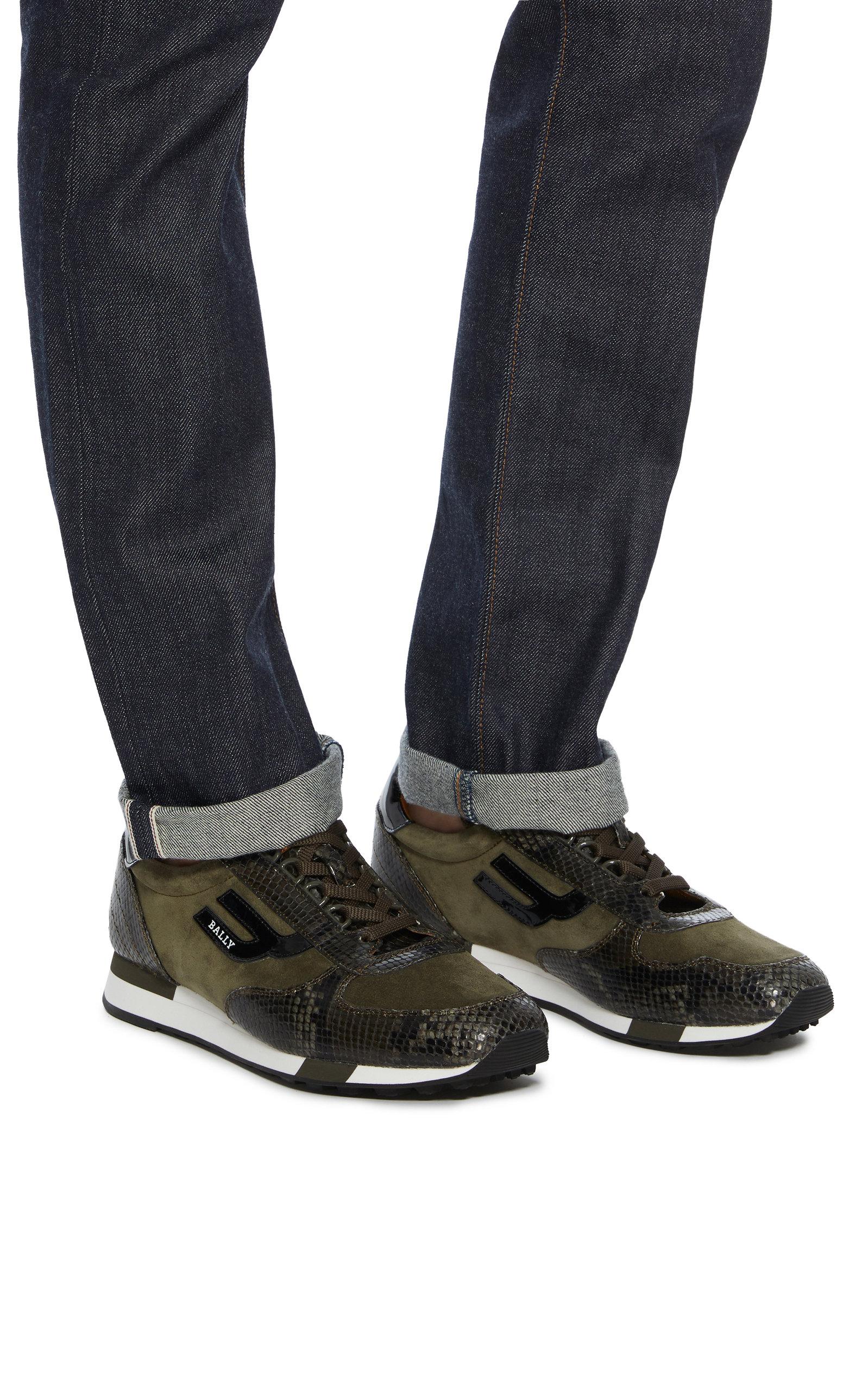bally snake sneakers