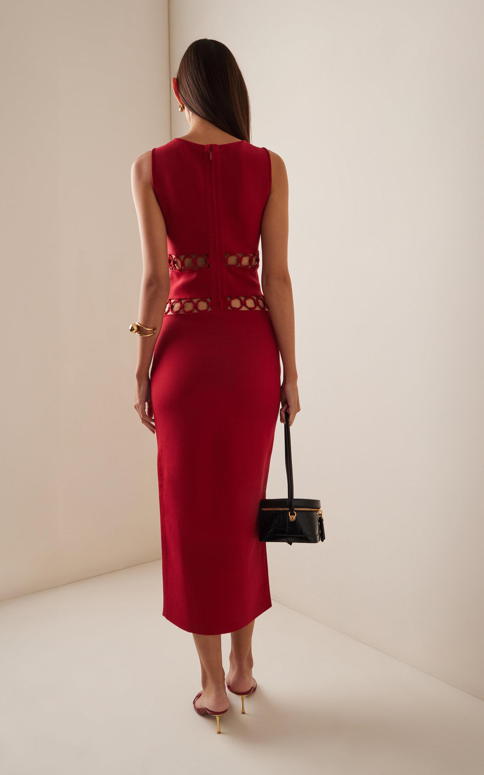 cult gaia river knit dress Cult Gaia River Knit Dress In Merlot - 62% Off