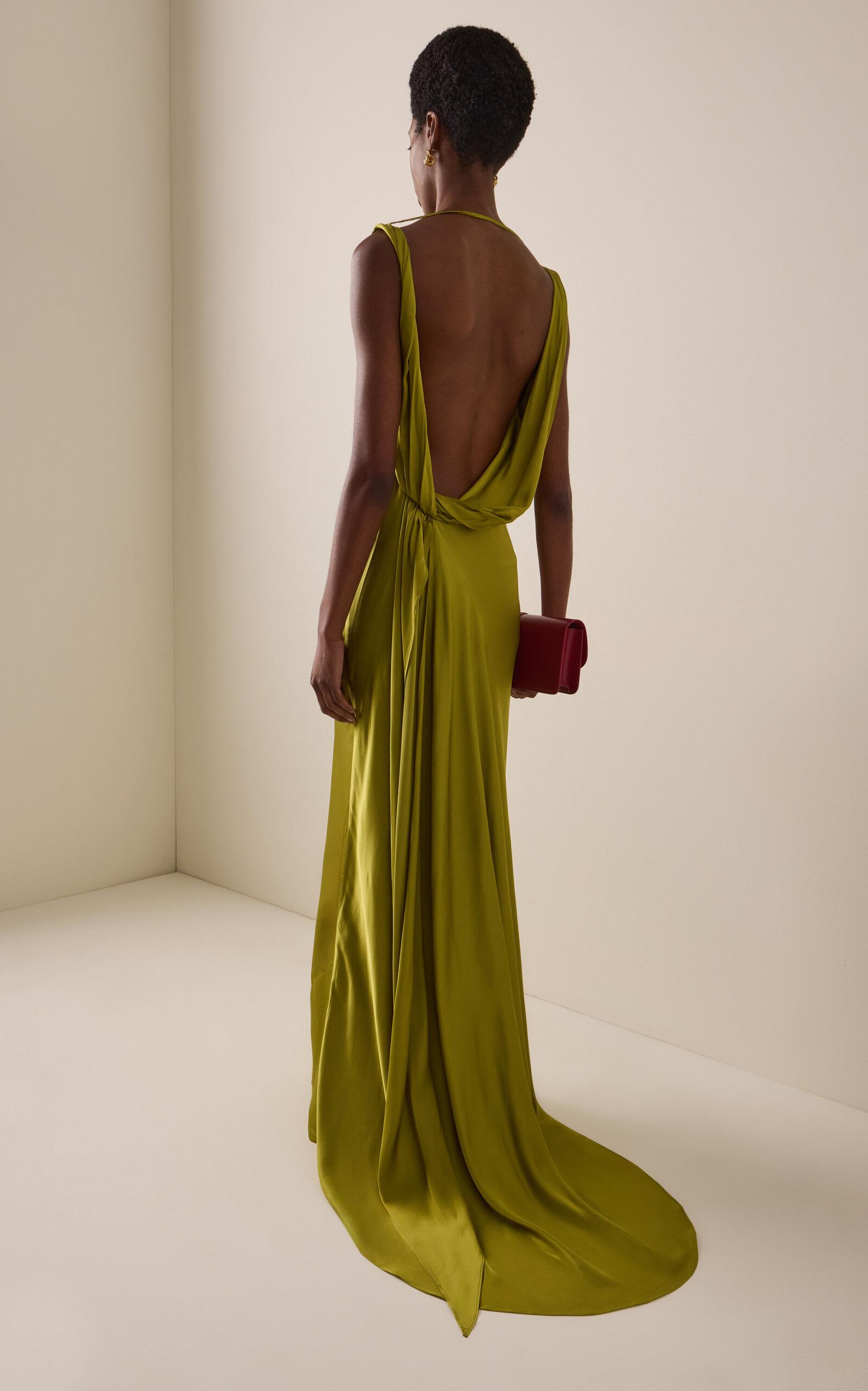 arcina ori green dress Exclusive Darcy Satin Maxi in PROMO::SEPTSAVE
