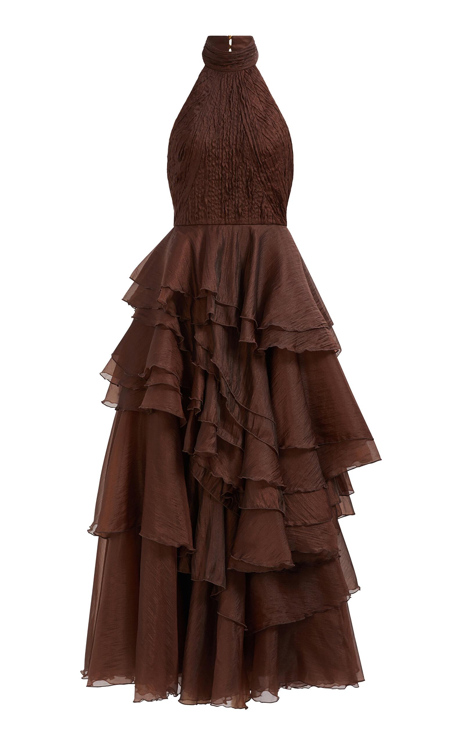 brown aje dress Ophelia Lace Gown