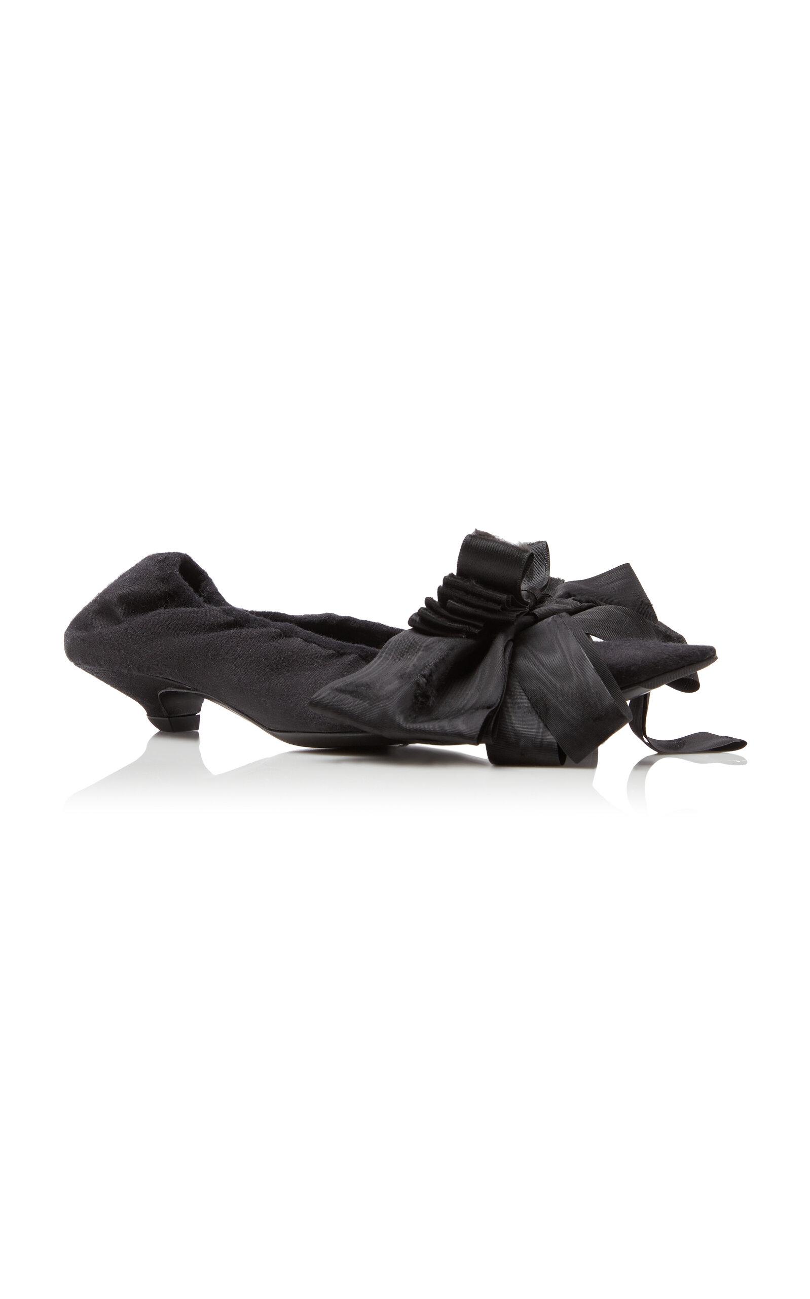 Balenciaga Louis Xv Satin Leather Pumps in Black | Lyst
