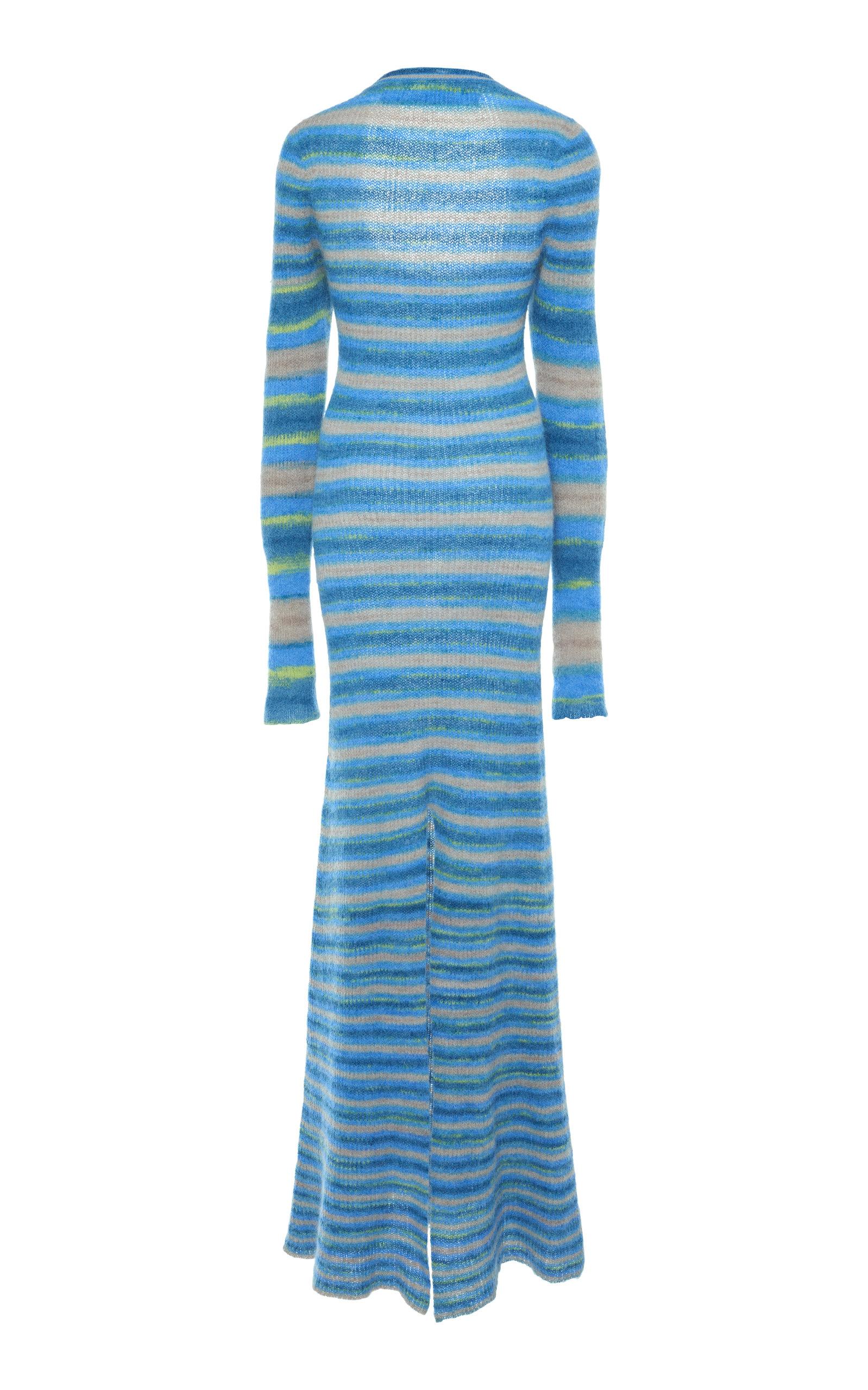 Jacquemus La Robe Perou Striped Wool Maxi Dress in Blue | Lyst