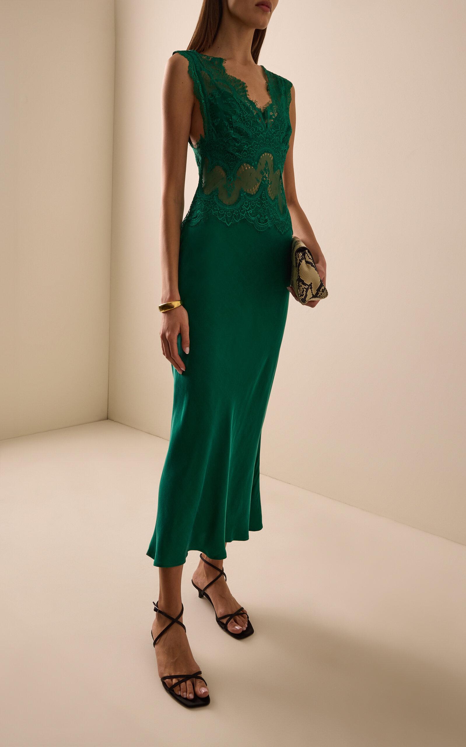 third form green lace dress VISIONS LACE DEEP V MAXI DRESS | SAGE | THIRD FORM | Women's Australian Fashion THIRD FORM