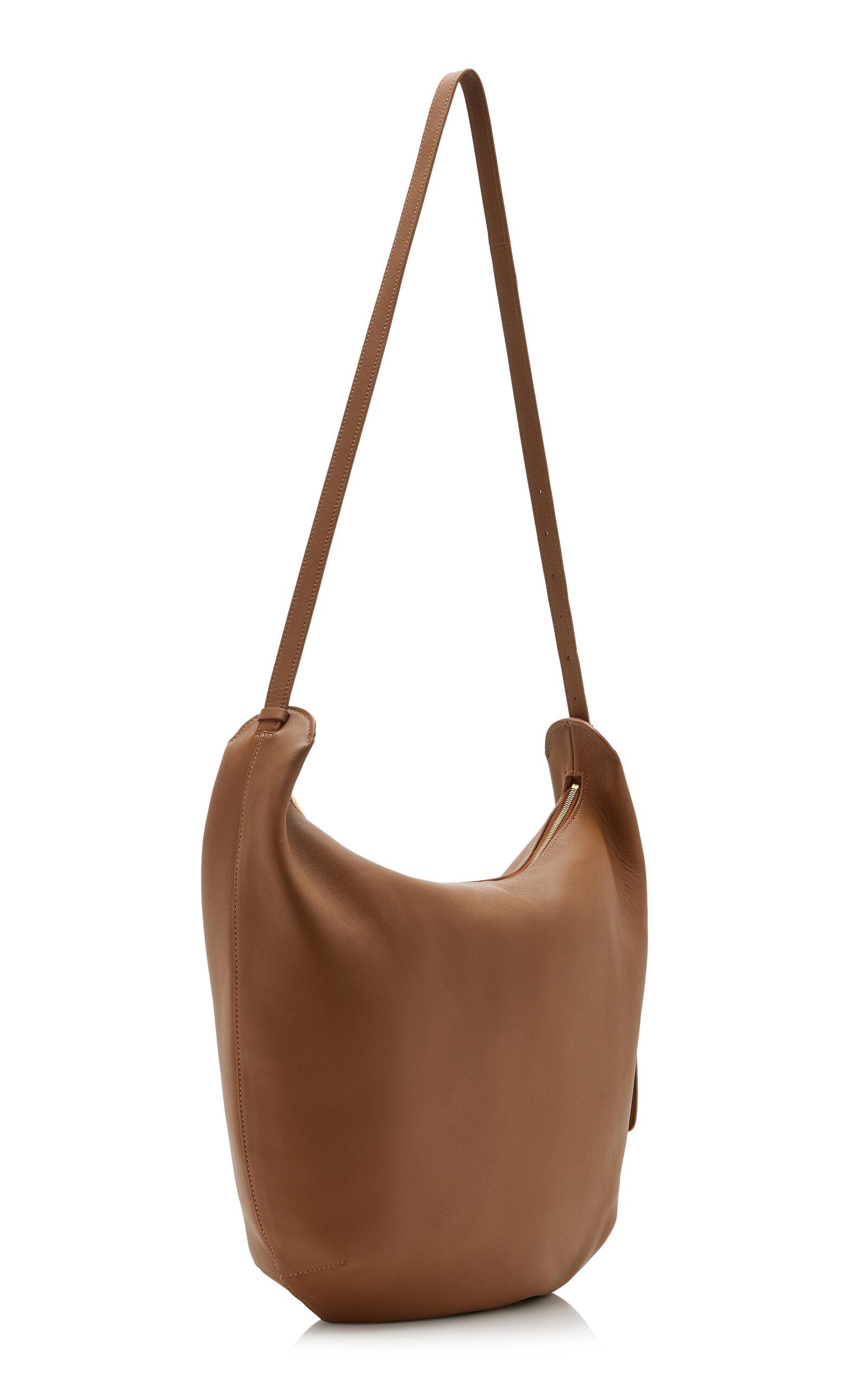 The Row Allie N/s Leather Shoulder Bag in Brown | Lyst