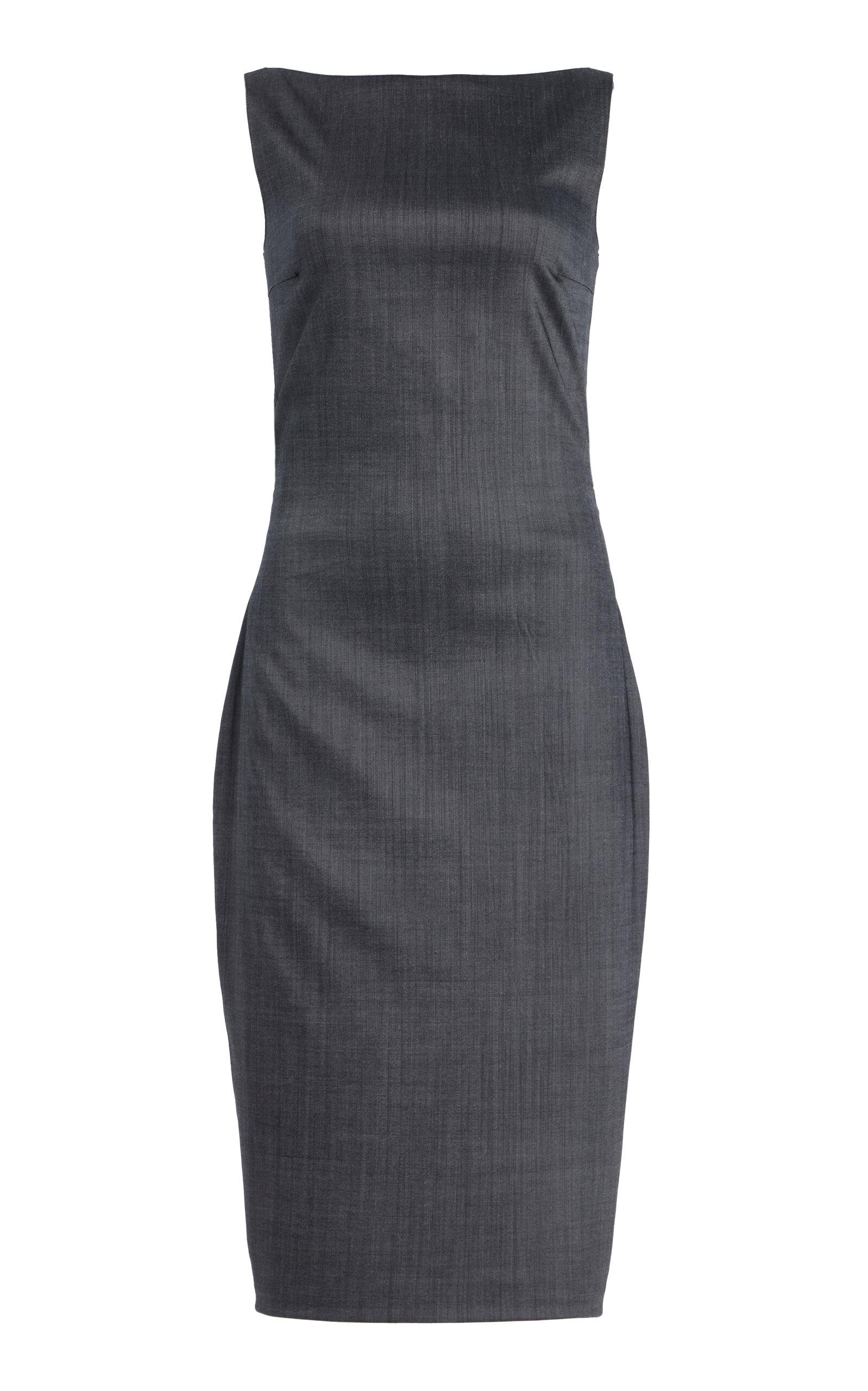 ワンピース Prada Dark grey wool dress Prada Dark Grey Wool Sleeveless Mini Dress S Prada | TLC